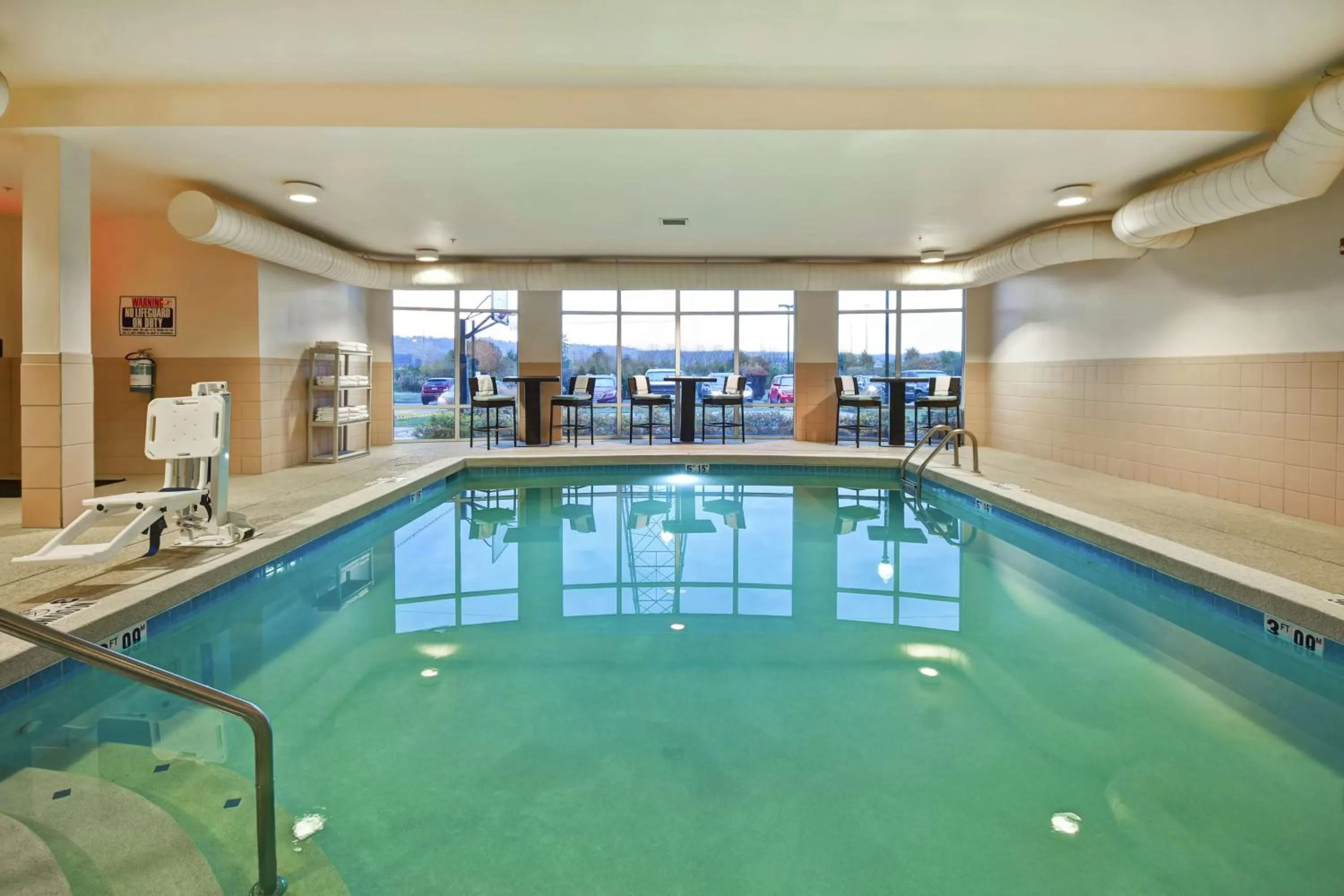 Pool view in Homewood Suites by Hilton Cincinnati-Milford
