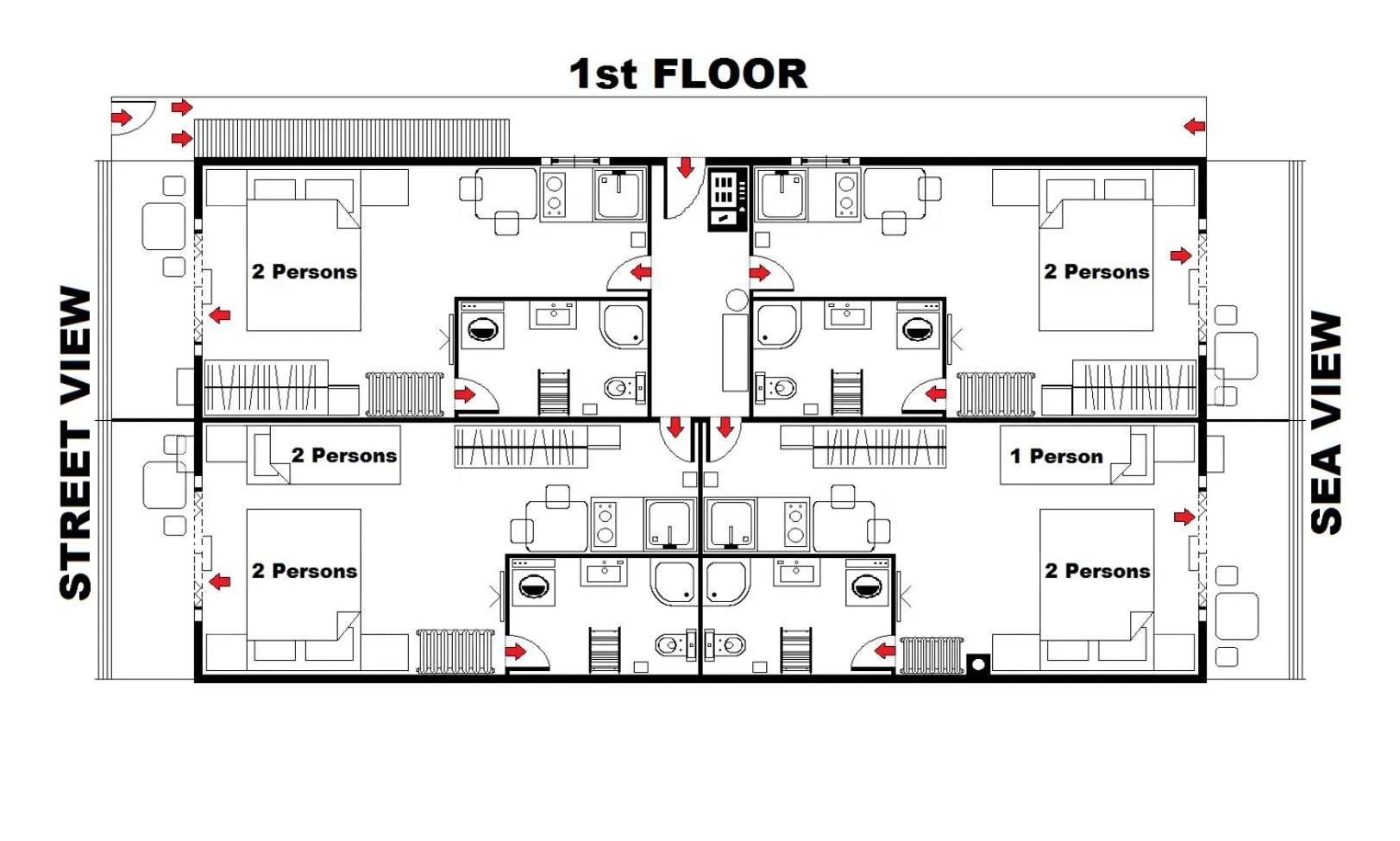 Floor plan in D&D Apartments