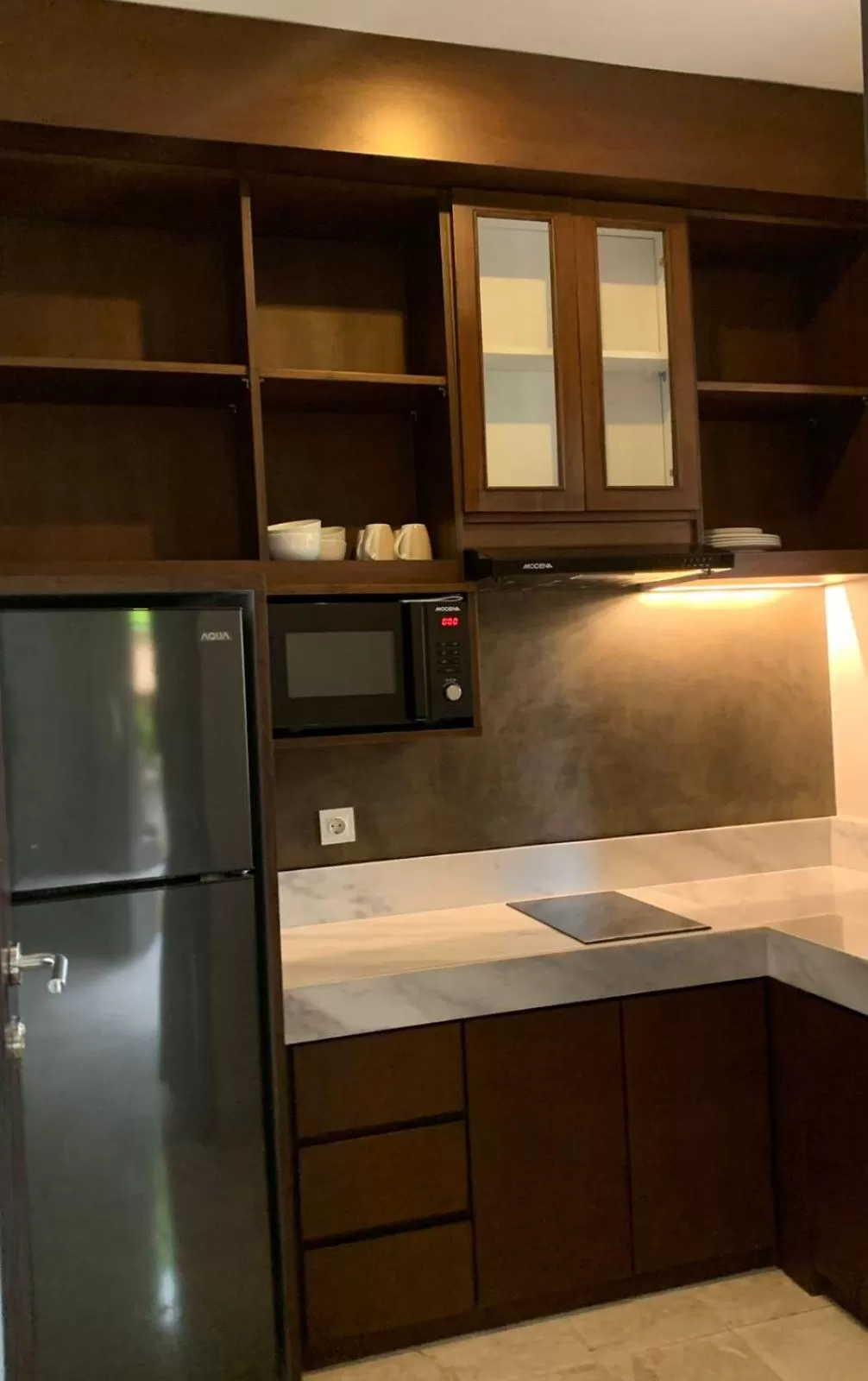 Kitchen or kitchenette, Kitchen/Kitchenette in Bebek Tepi Sawah Restaurant & Villas