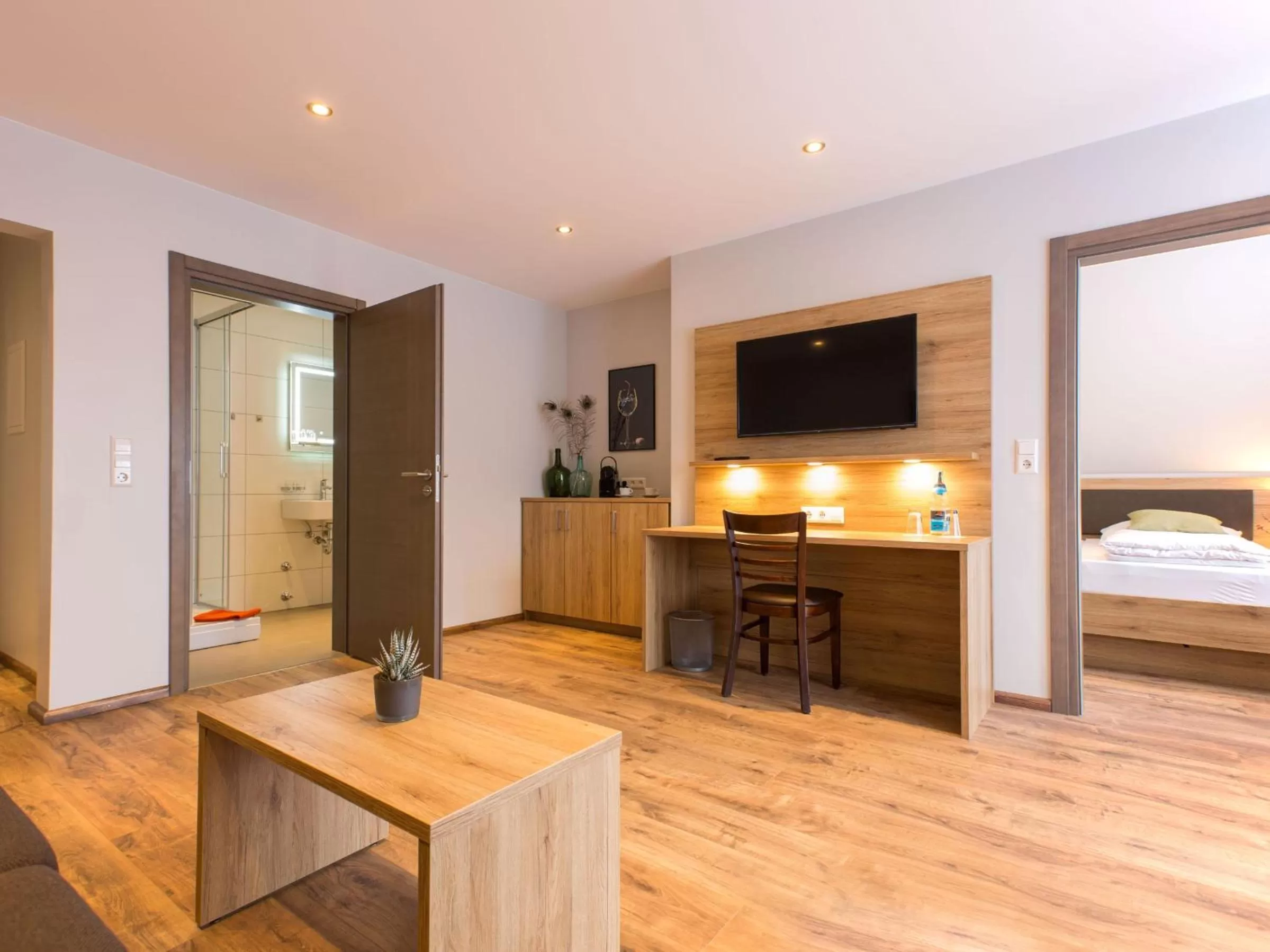 TV/Entertainment Center in Restaurant & Appartements In Vino Veritas