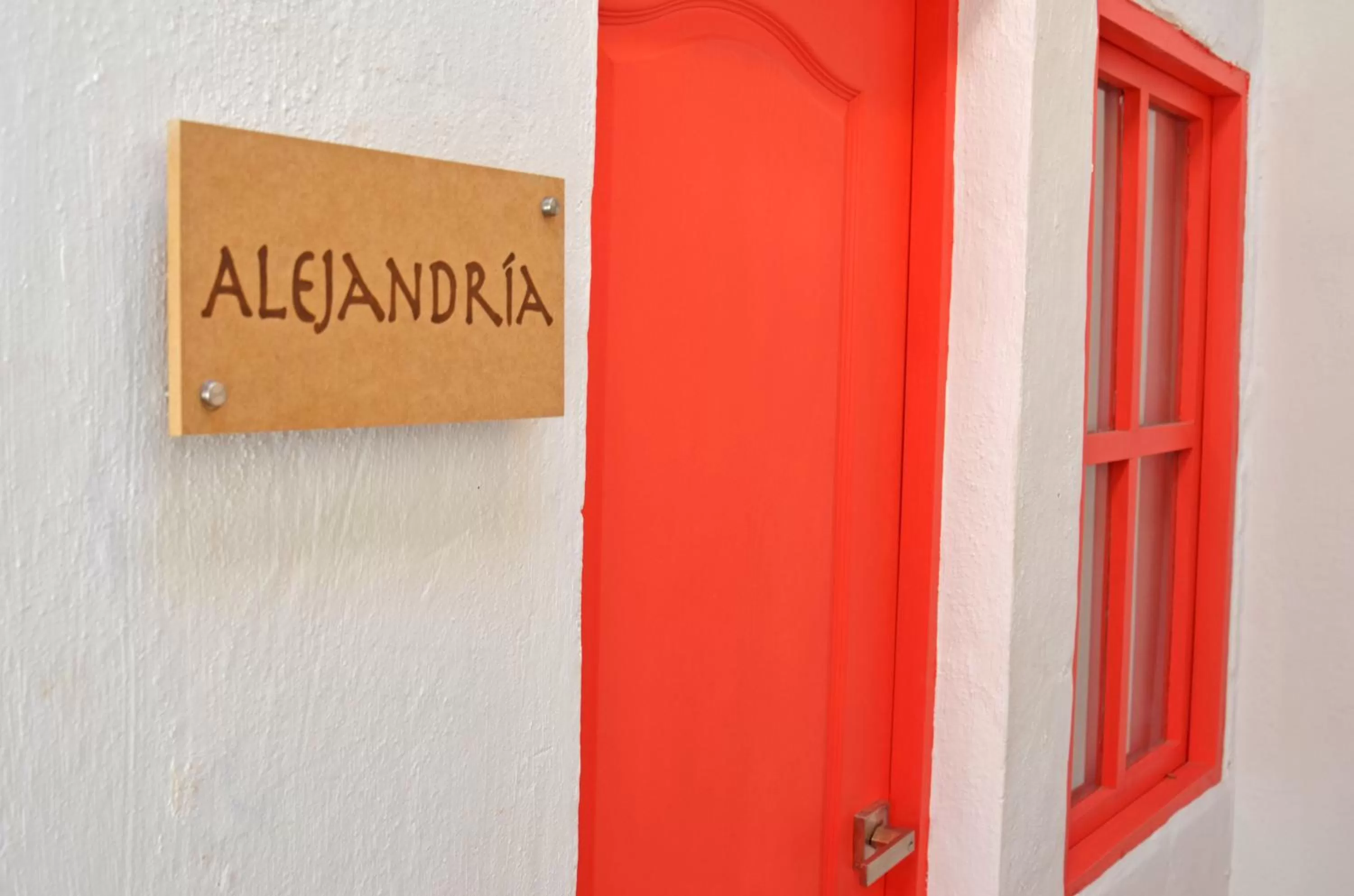 Logo/Certificate/Sign in Faro de Alejandría Hostel