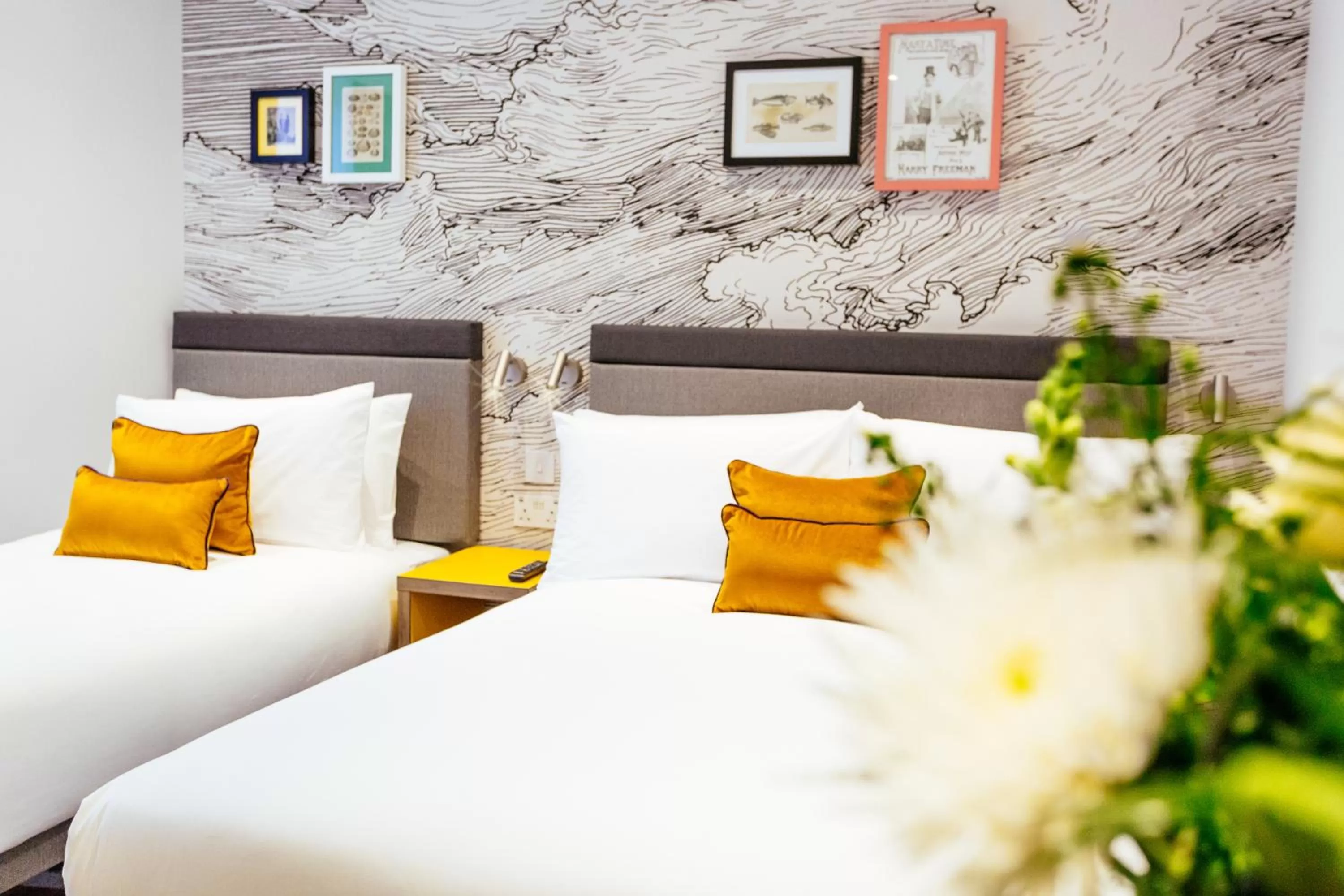 Bed in Oliver Plaza Hotel