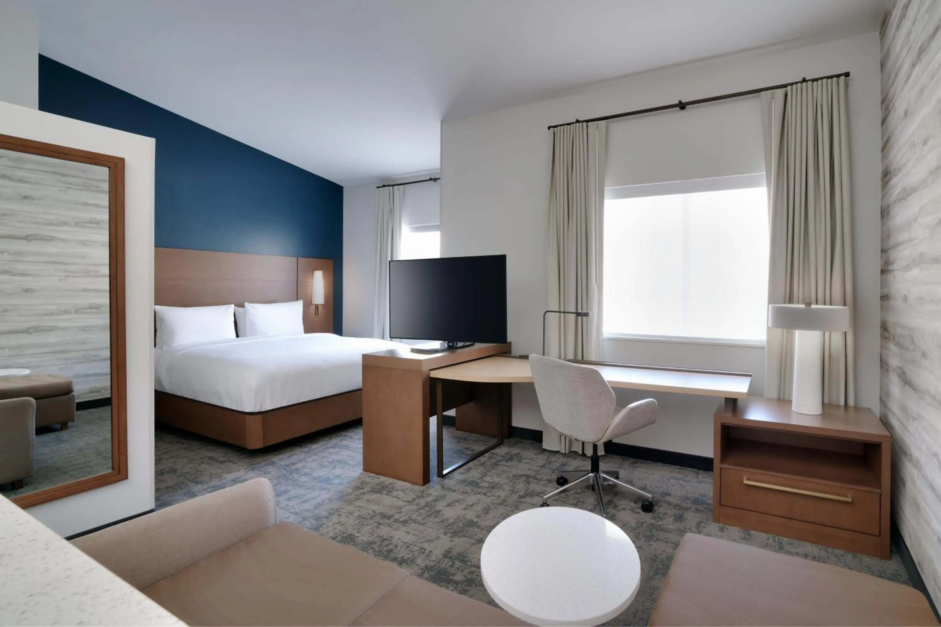 Seating area, Bed in Residence Inn by Marriott Vail