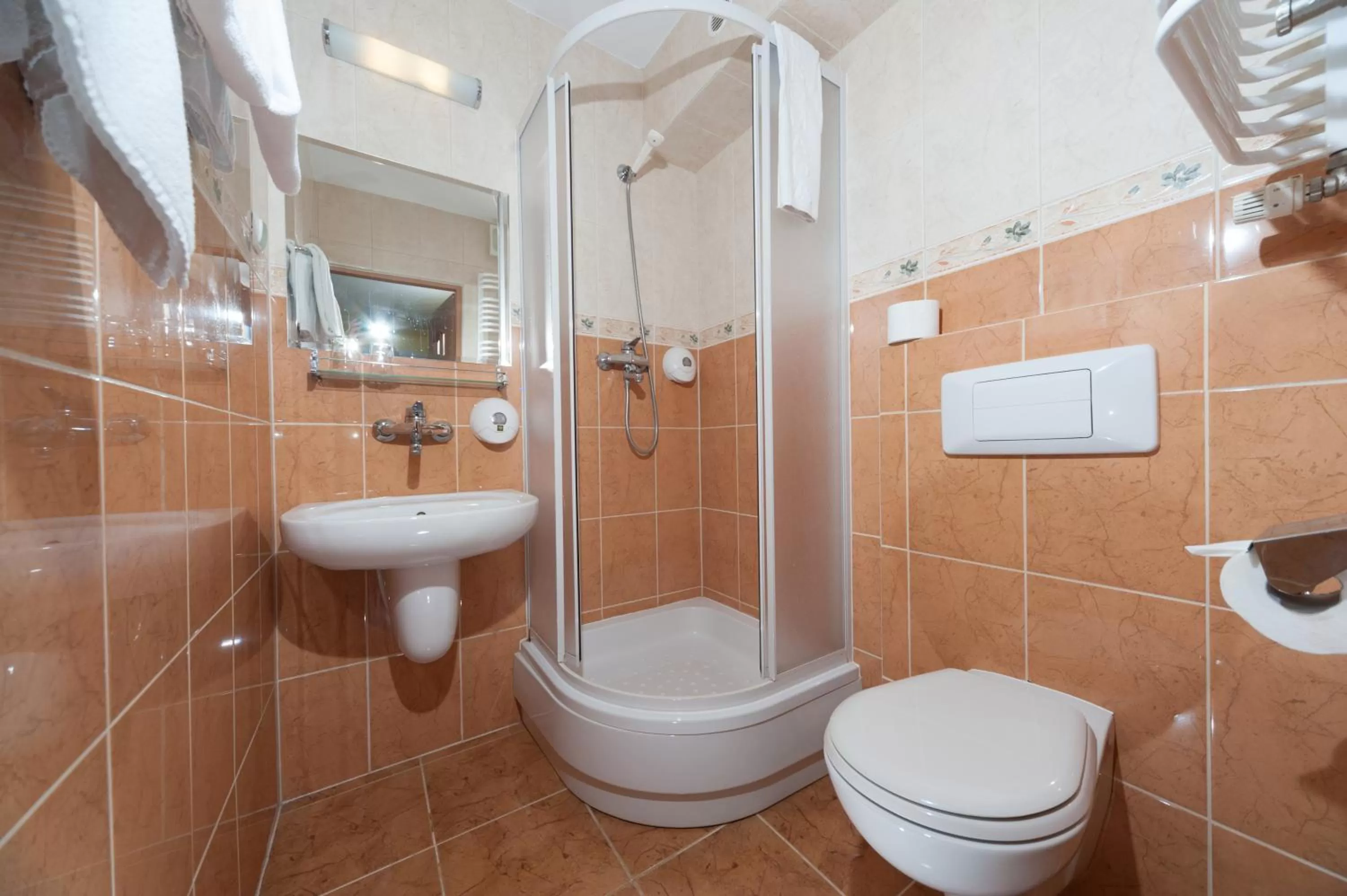 Shower in Hotel Gromada Pila