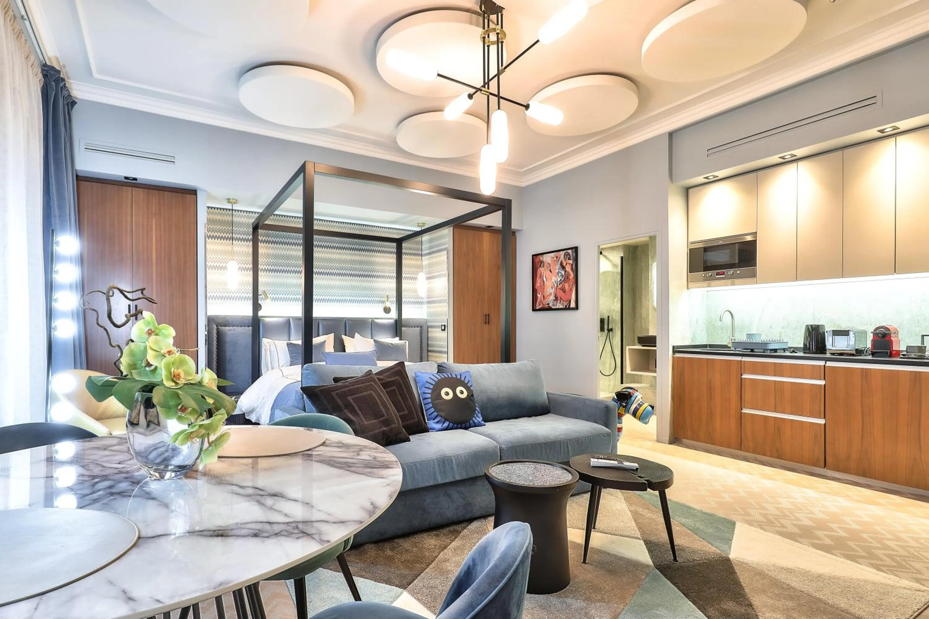 Living room in Hotel 33 Marbeuf