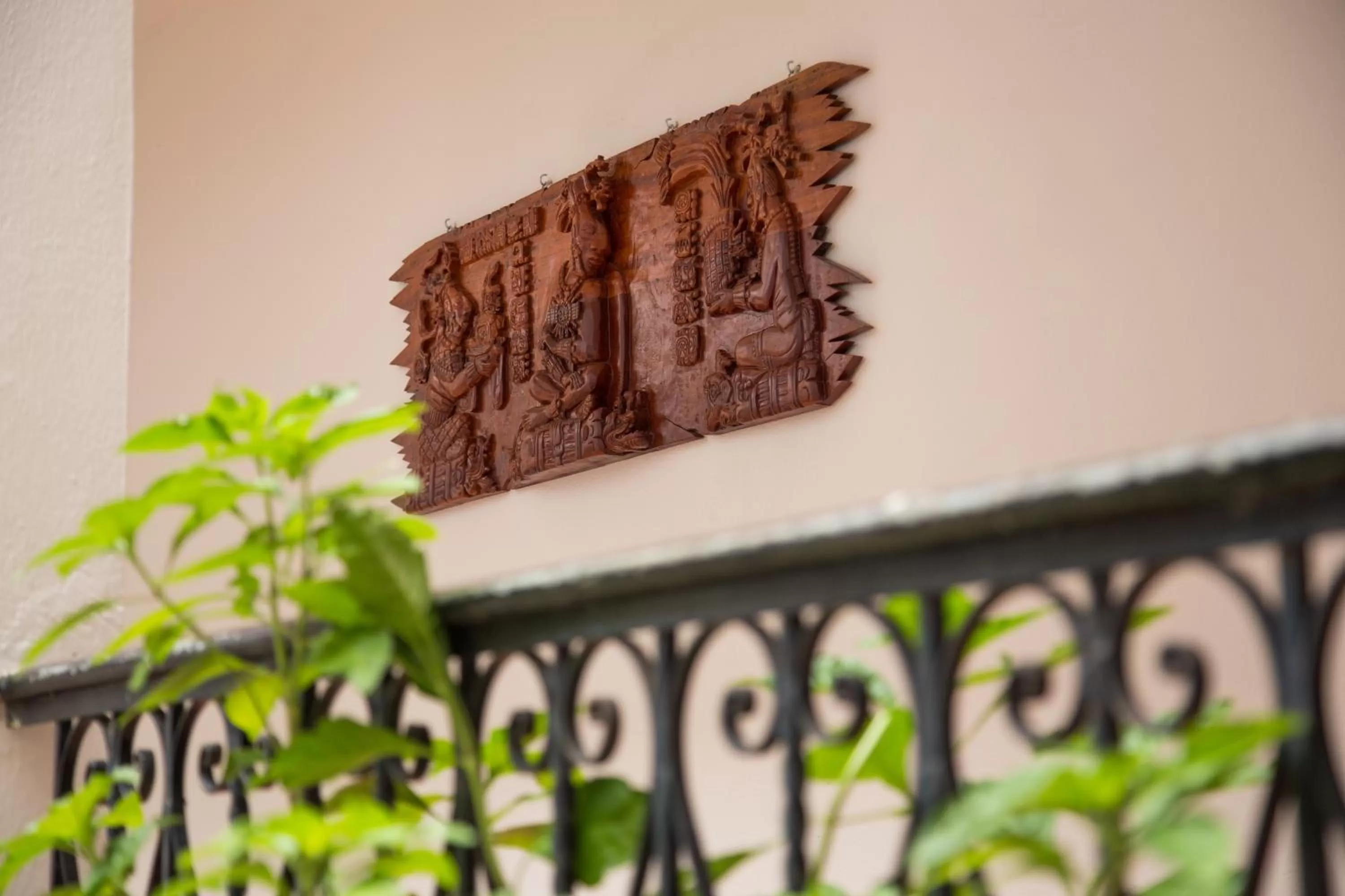 Decorative detail in Posada Kin