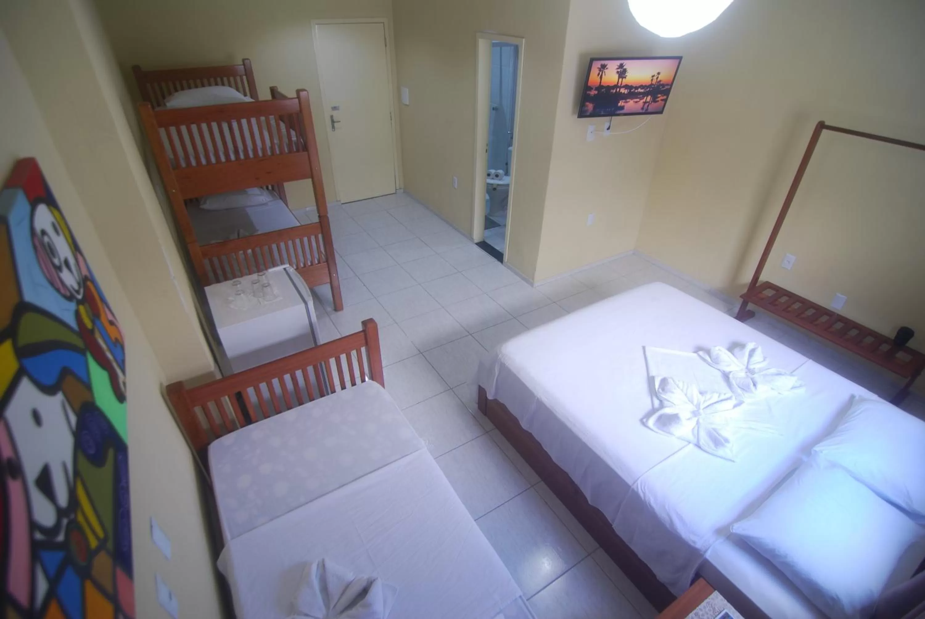 Bed in Refúgio Pousada Fortaleza