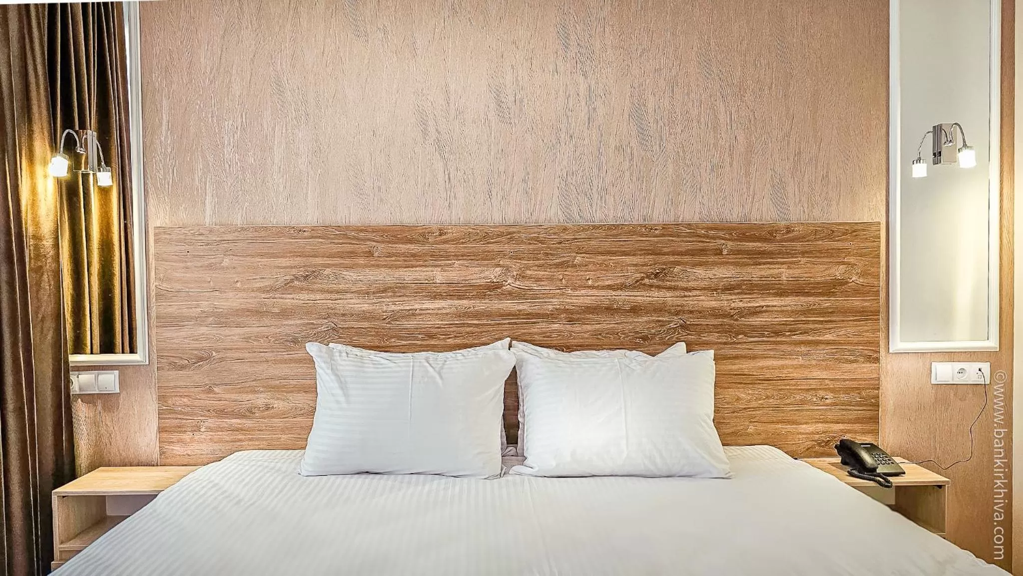 Bed in Hotel Bankir Khiva