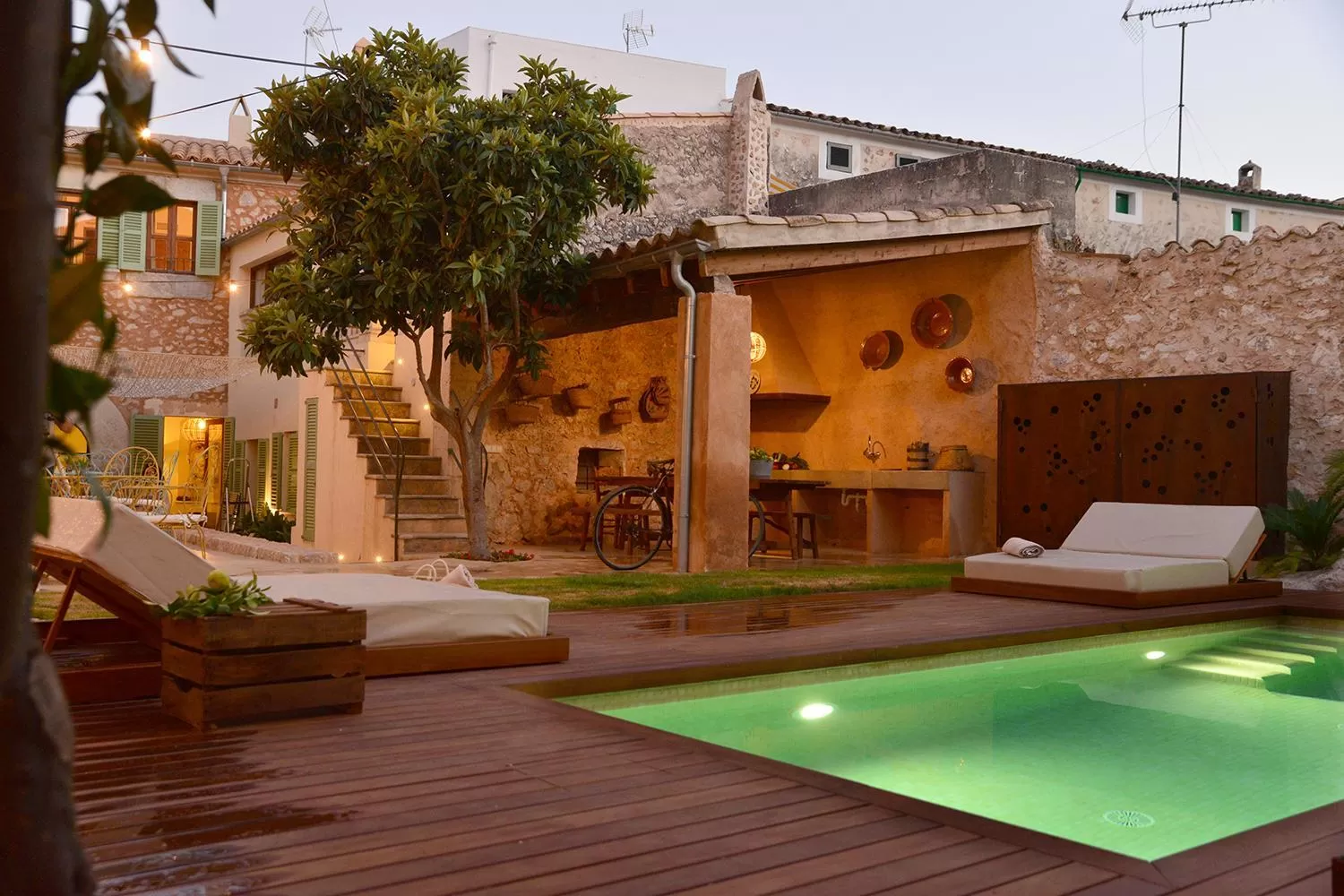 Pool view in Ca Sa Tieta