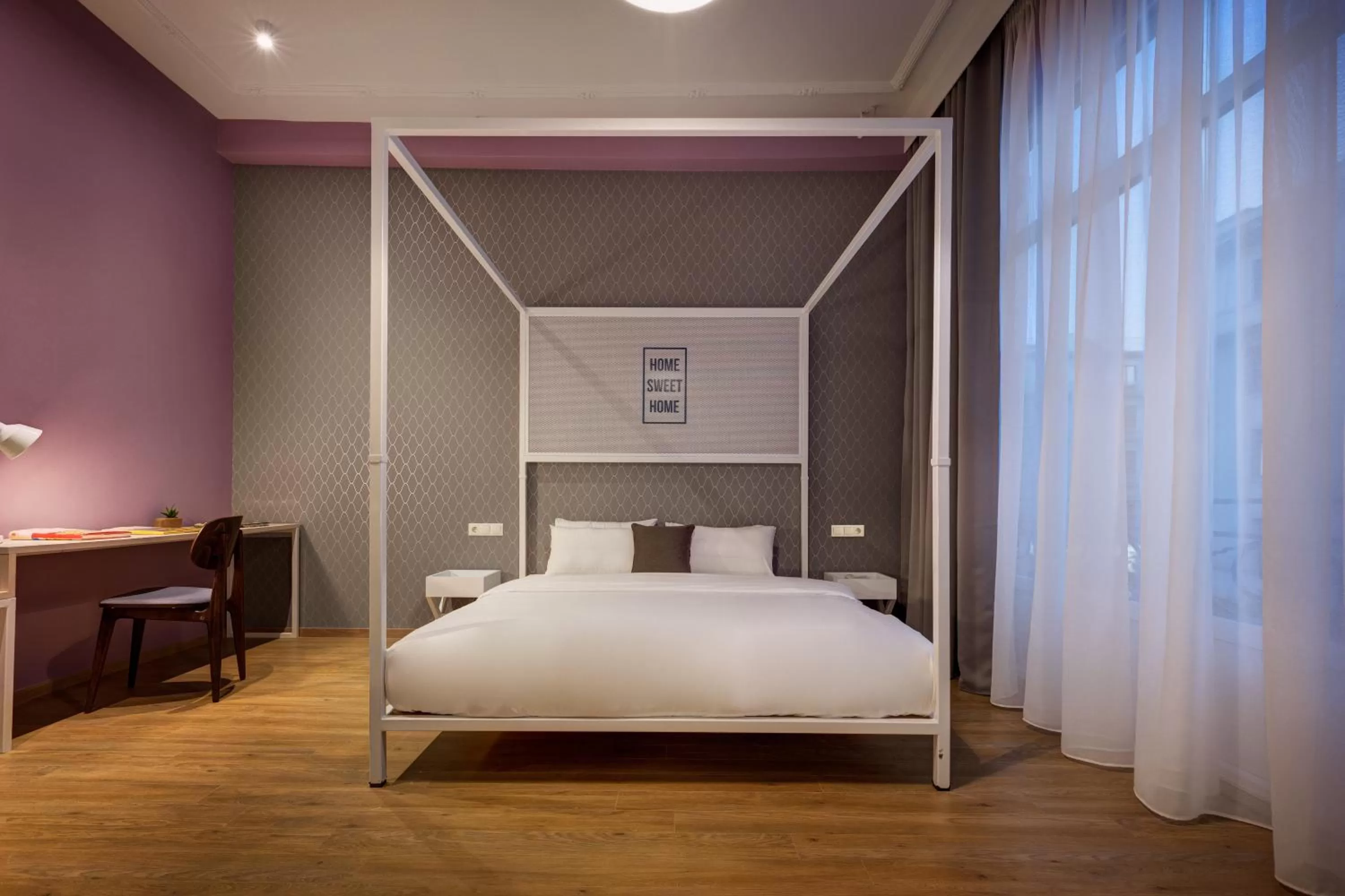 Decorative detail, Bed in Colors Urban Hotel Thessaloniki