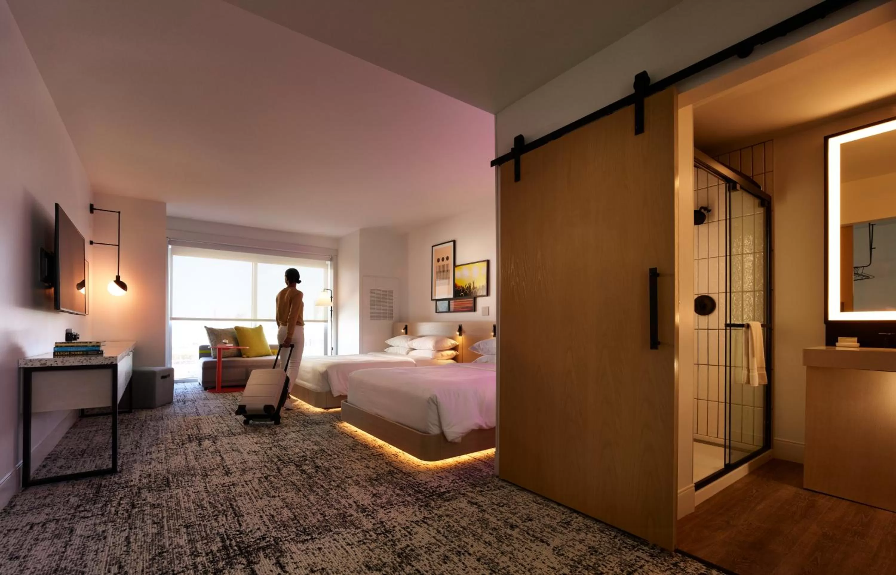 Photo of the whole room, Bed in Reverb by Hard Rock Atlanta Downtown