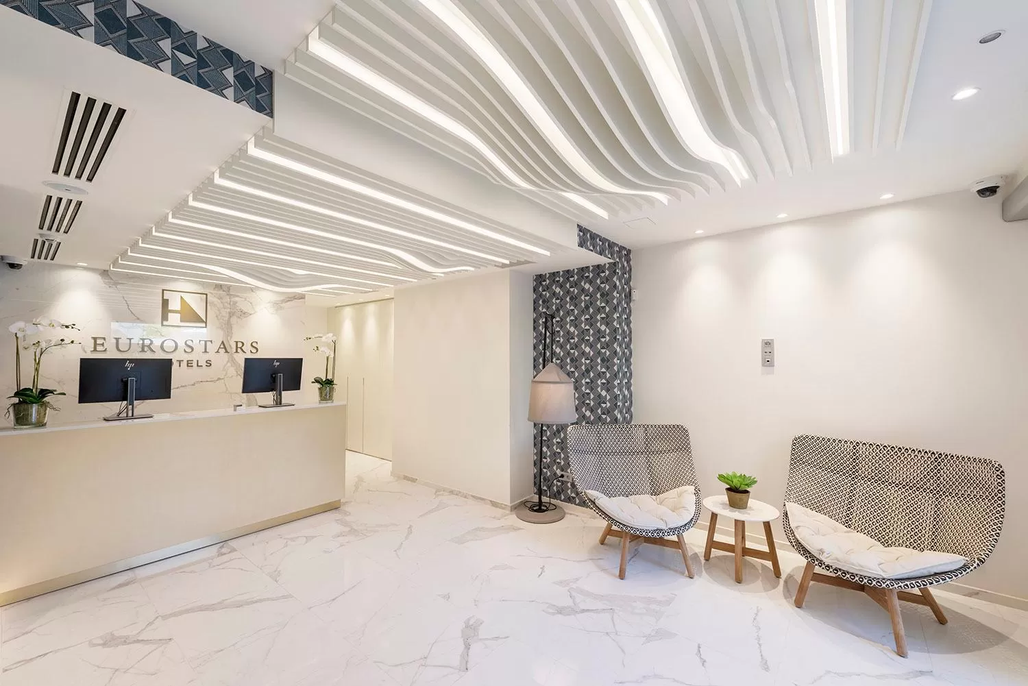 Lobby or reception in Eurostars Mediterranea Plaza