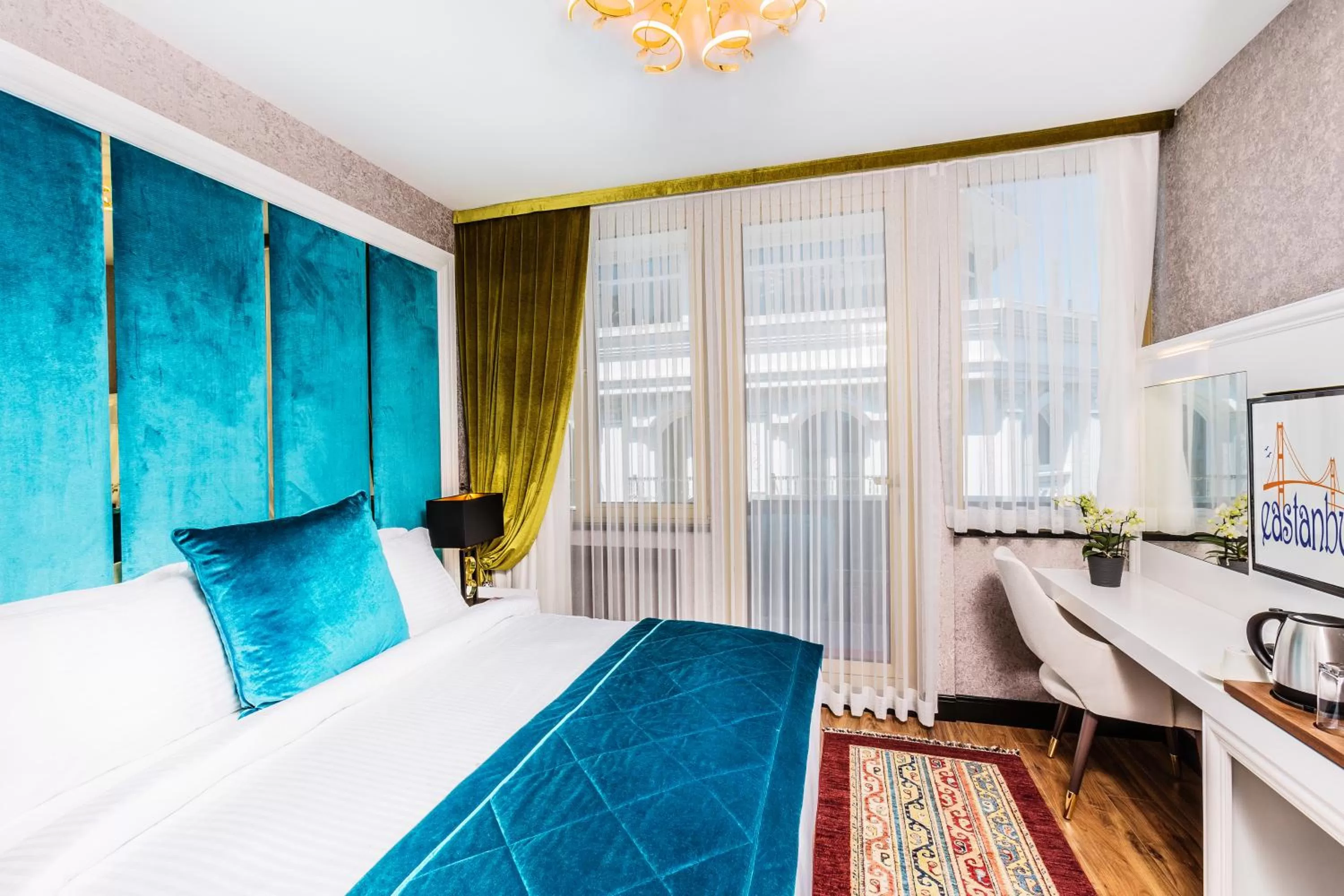 Bed in Eastanbul Suites