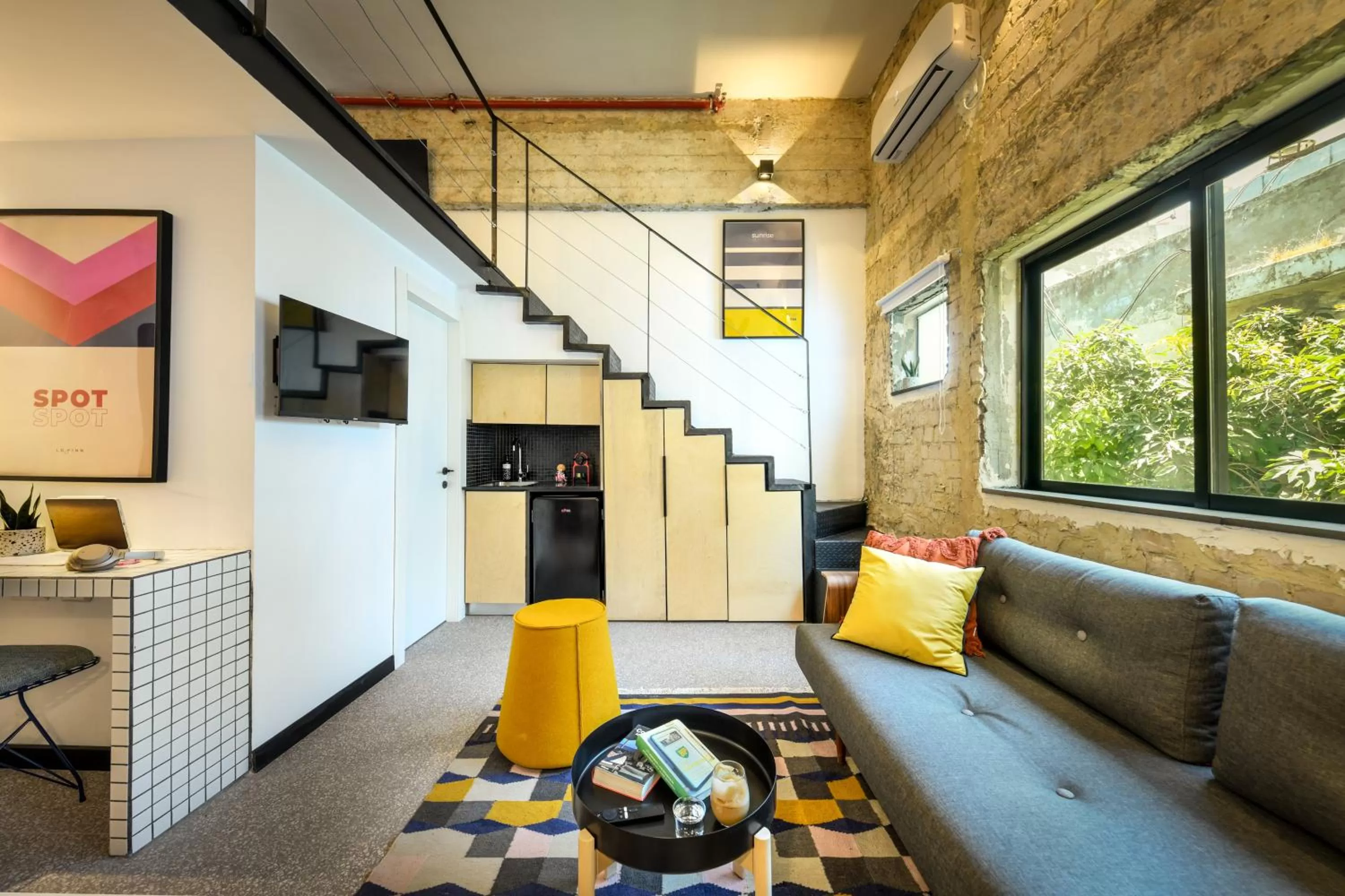 Living room in Pixel Dizengoff Square - Hotel & Spa