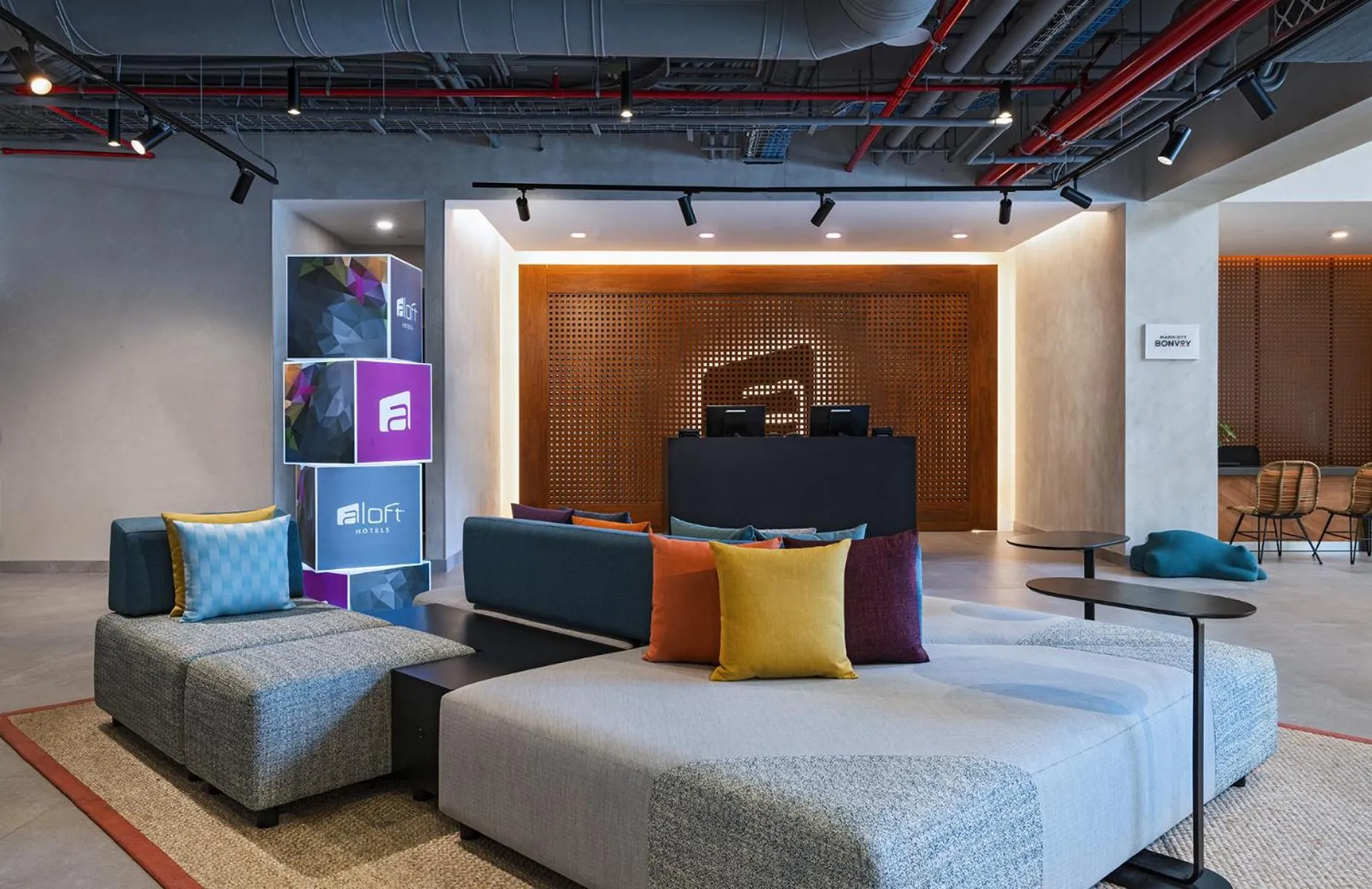 Lobby or reception in Aloft Playa del Carmen
