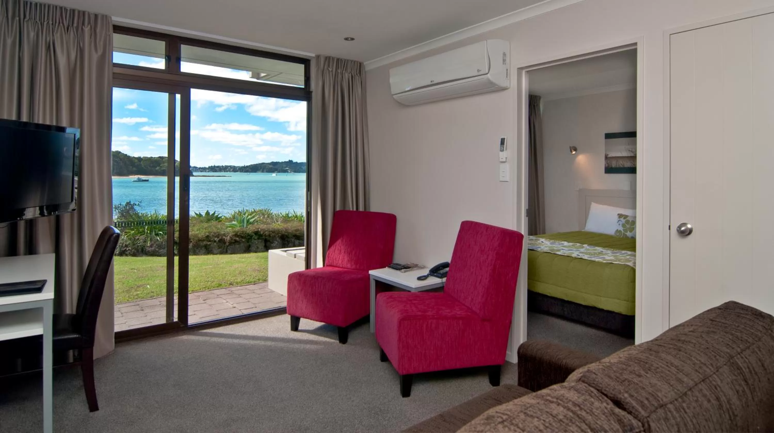 Patio in Breakwater Motel