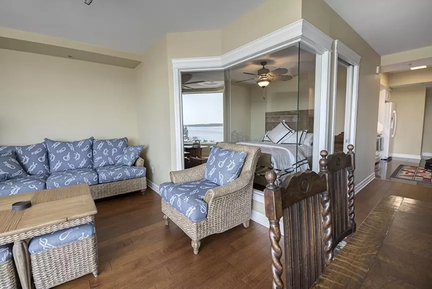 Living room in Tall Ships Landing Coastal Resort