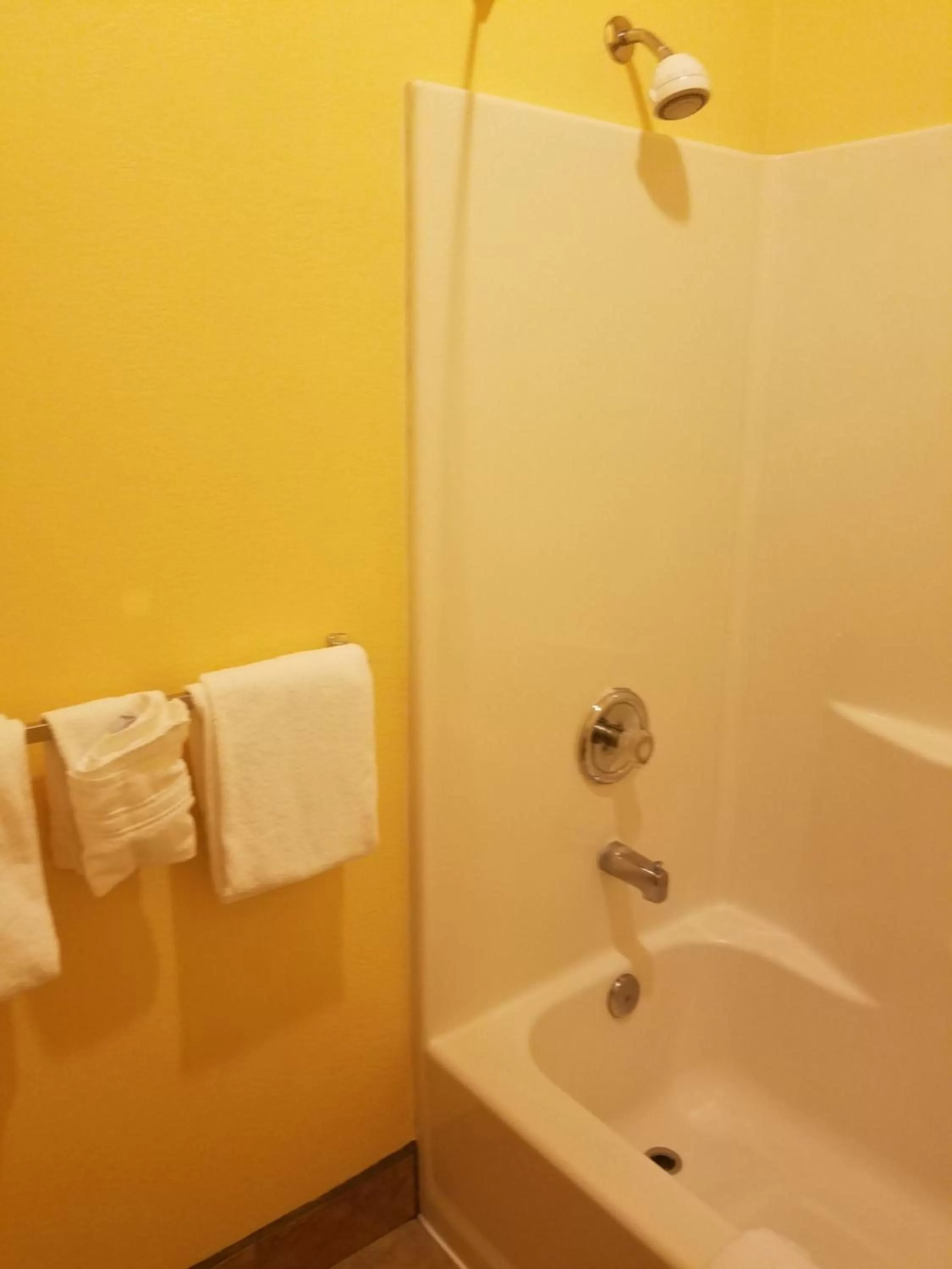 Shower in Travelodge by Wyndham Wenatchee
