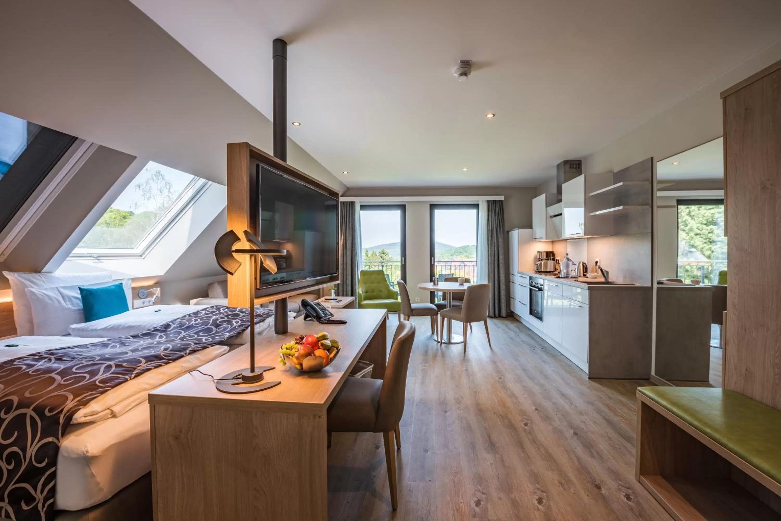 Photo of the whole room, Bed in AKZENT Hotel Villa Saxer