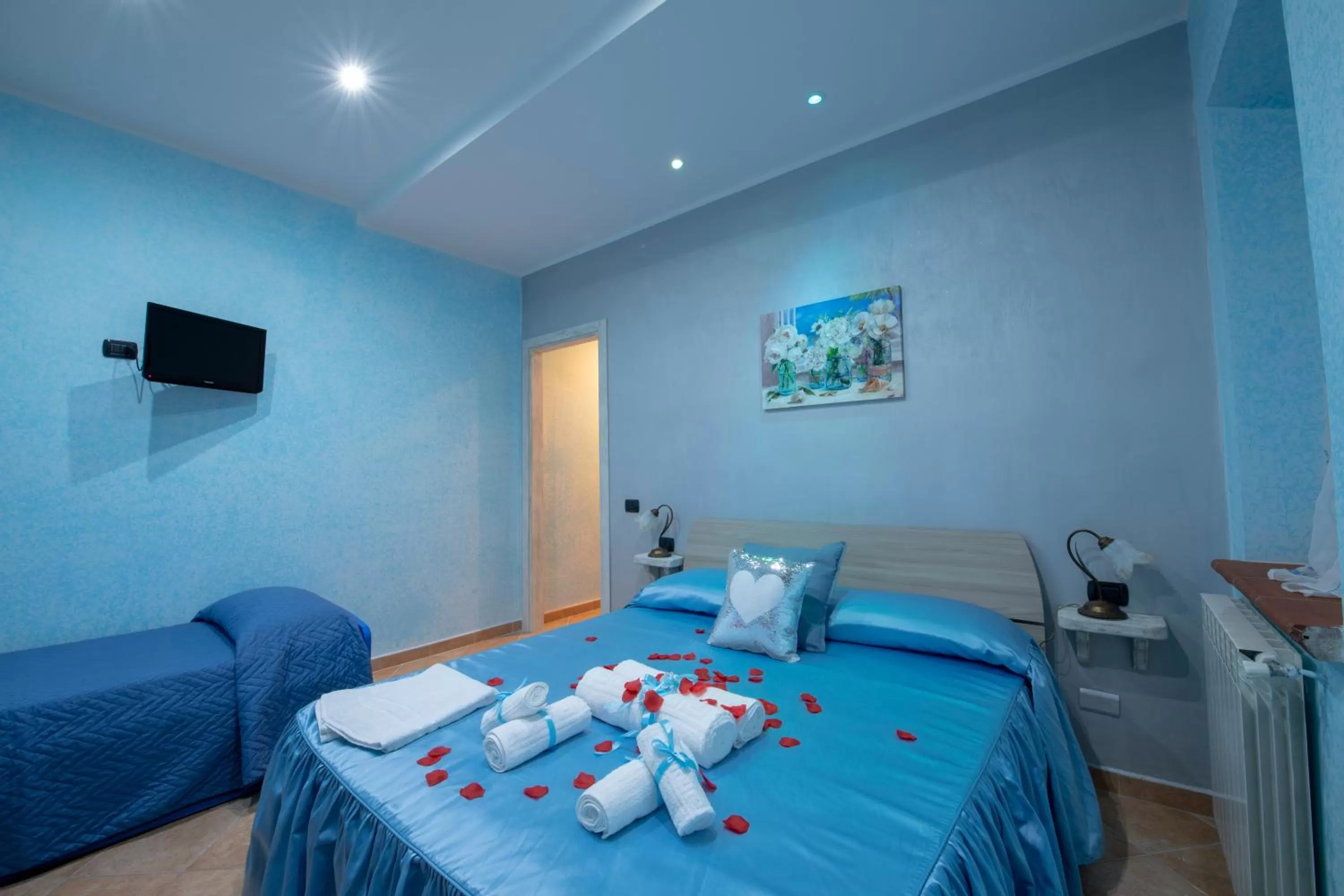 Bedroom, Bed in B&B Roman Country Villa