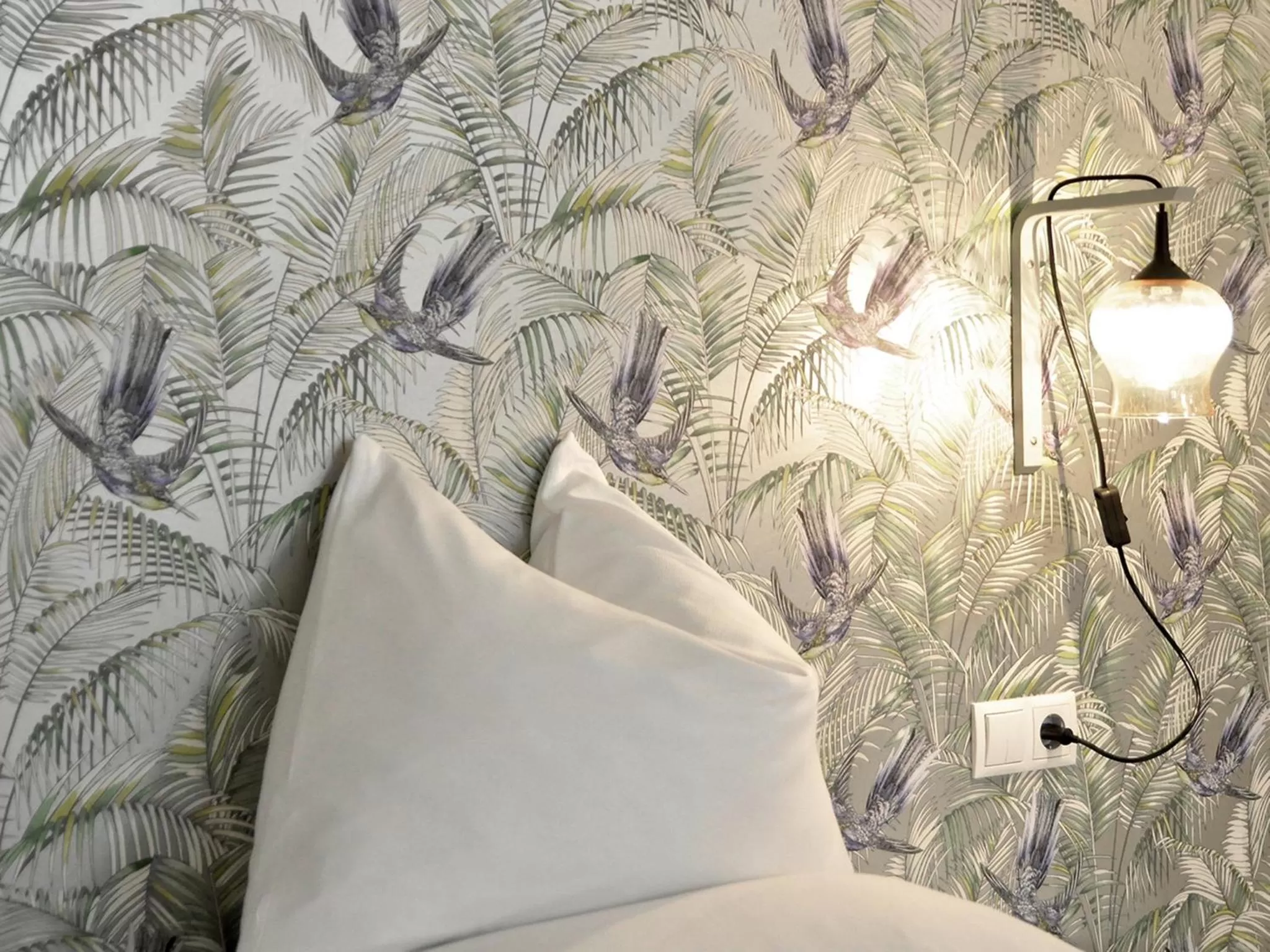 Decorative detail, Bed in grätzlhotel Karmelitermarkt