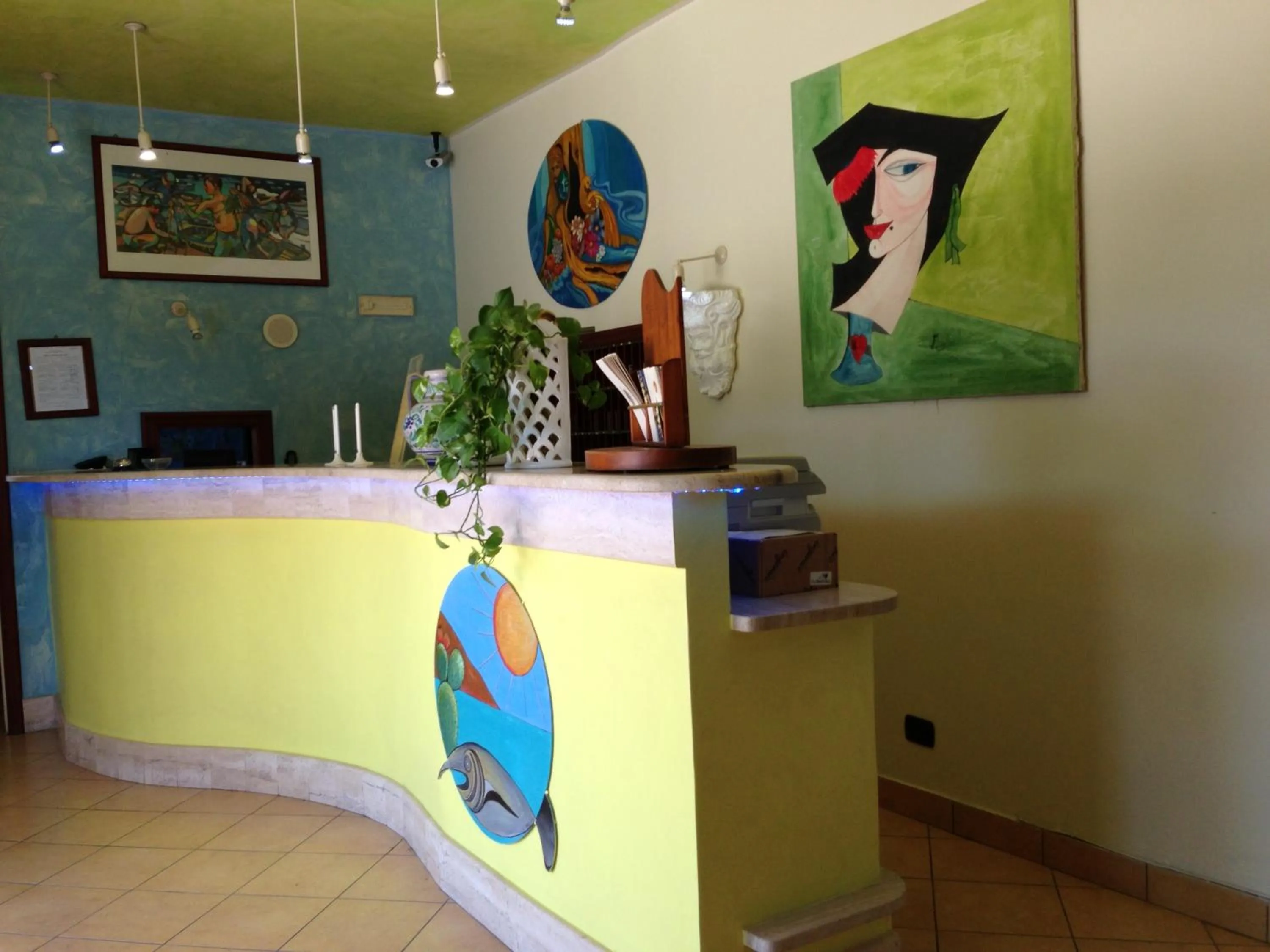Lobby or reception in Hotel La Playa Blanca