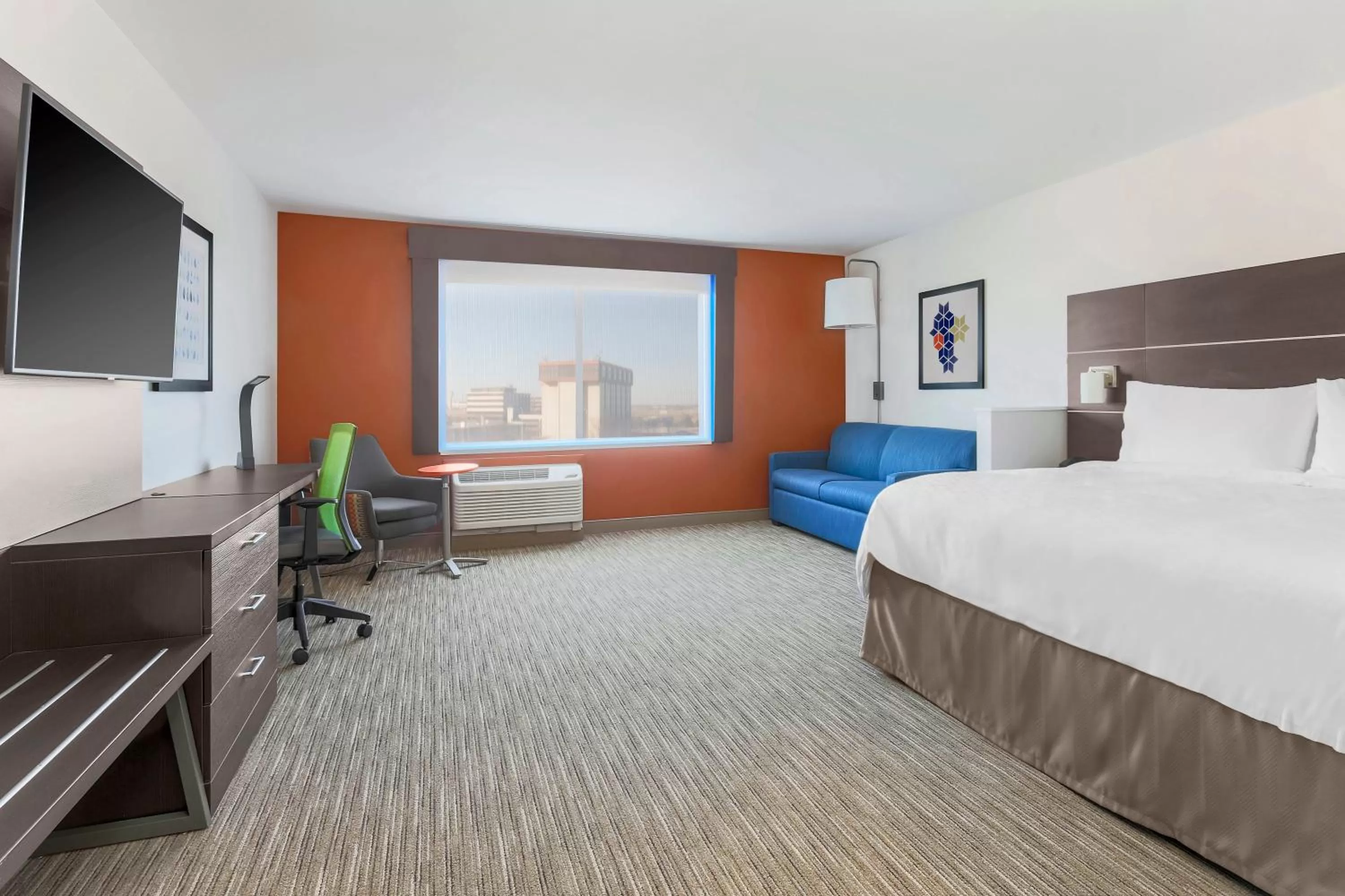 Bedroom, Bed in Holiday Inn Express & Suites Chicago O'Hare Airport by IHG