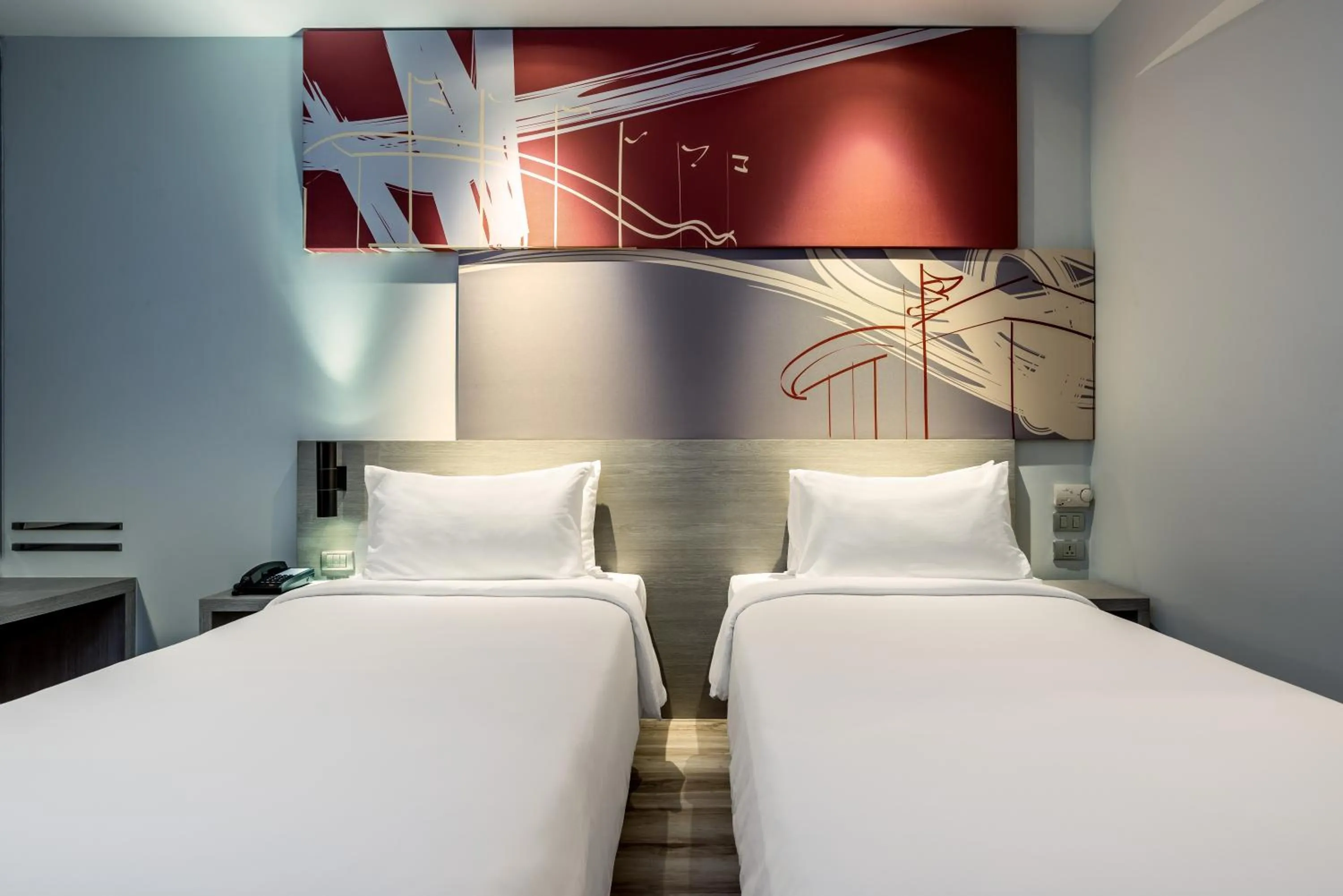 Bedroom, Bed in ibis Bangkok IMPACT