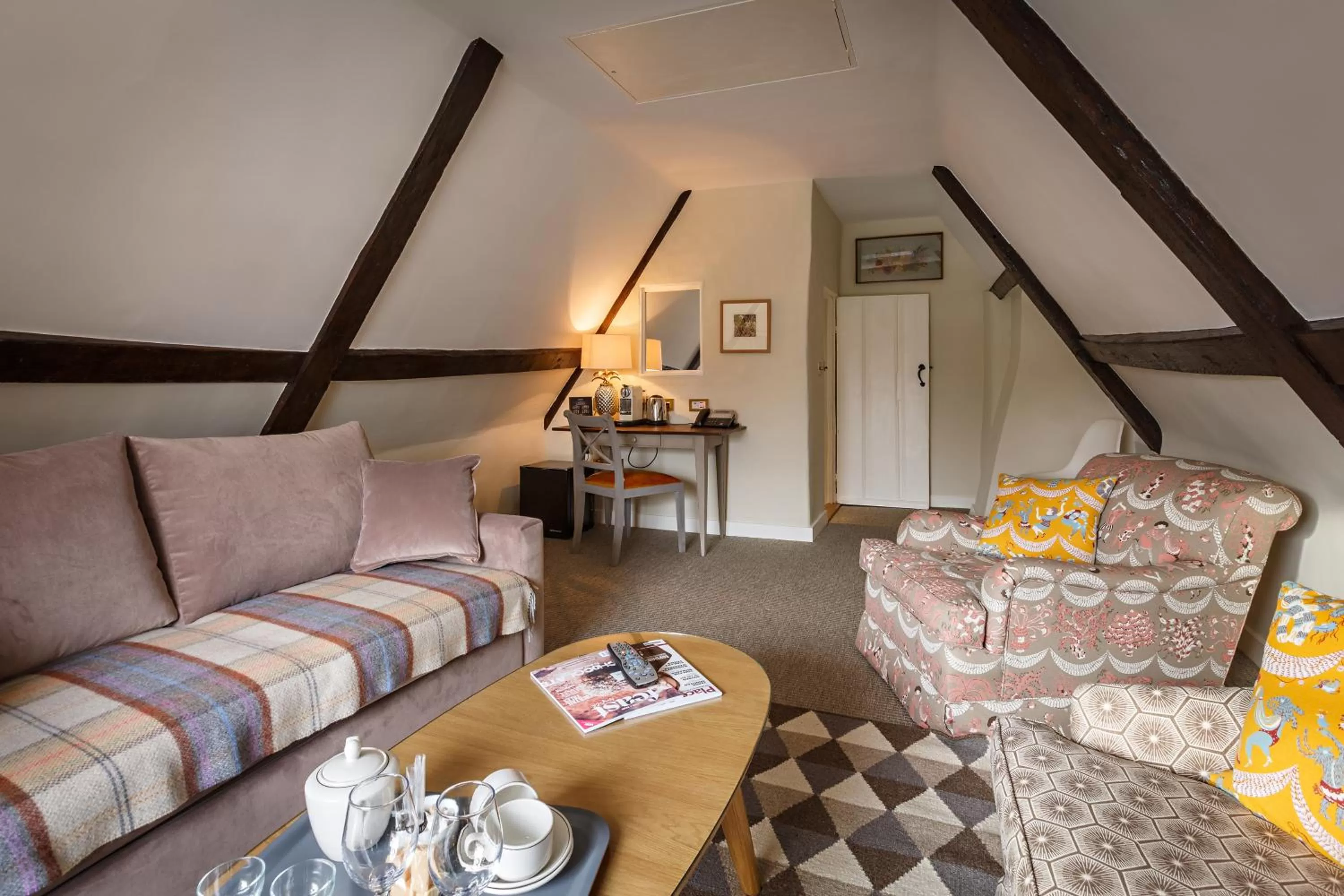 Living room in The Assembly House in central Norwich