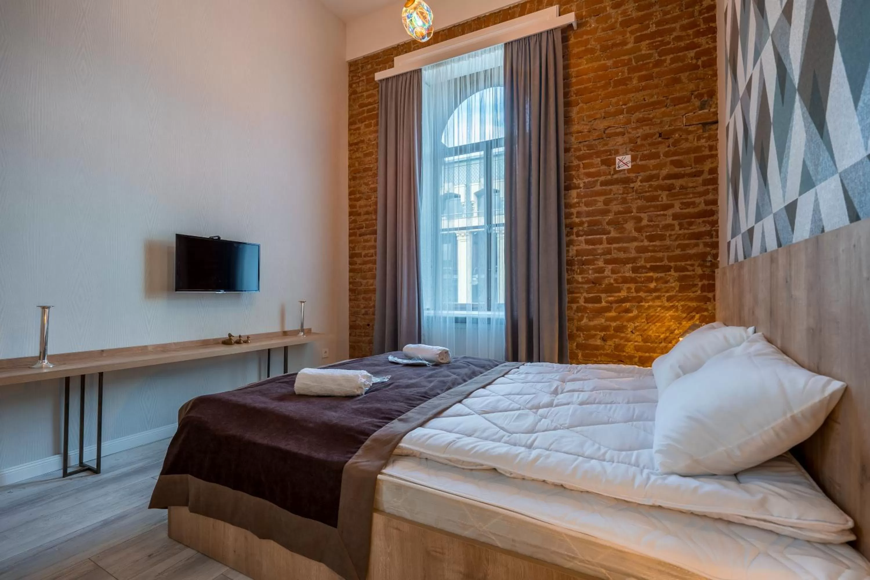 Bed in Mini Hotel on Aghmashenebeli Ave