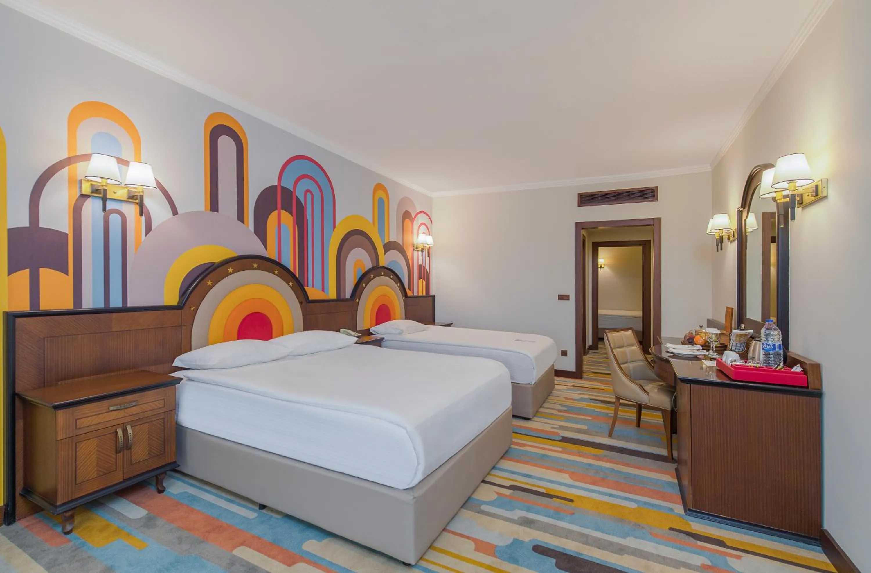 Bedroom, Bed in Megasaray Westbeach Antalya