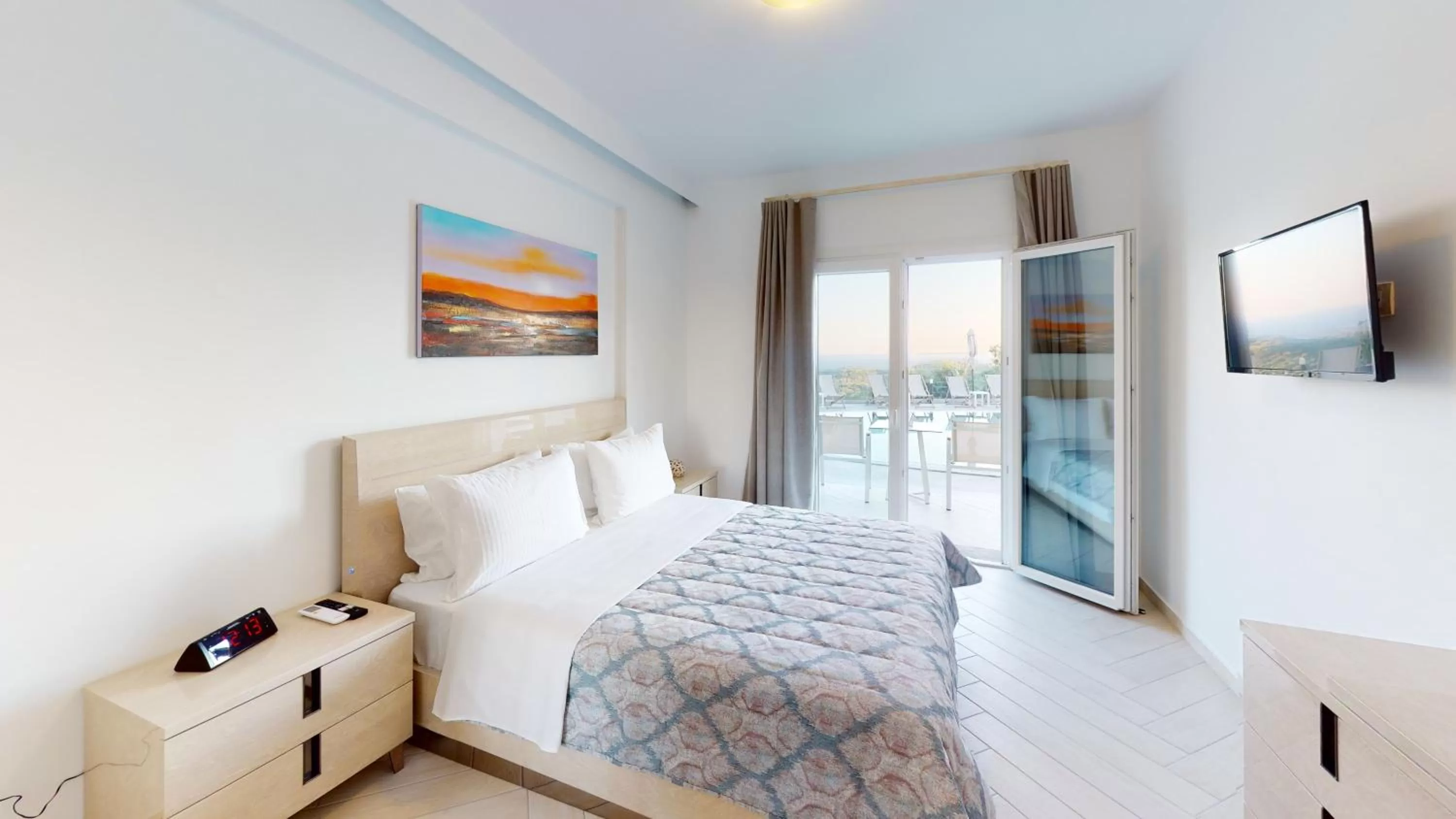 Bedroom, Bed in Golden Lion Parga