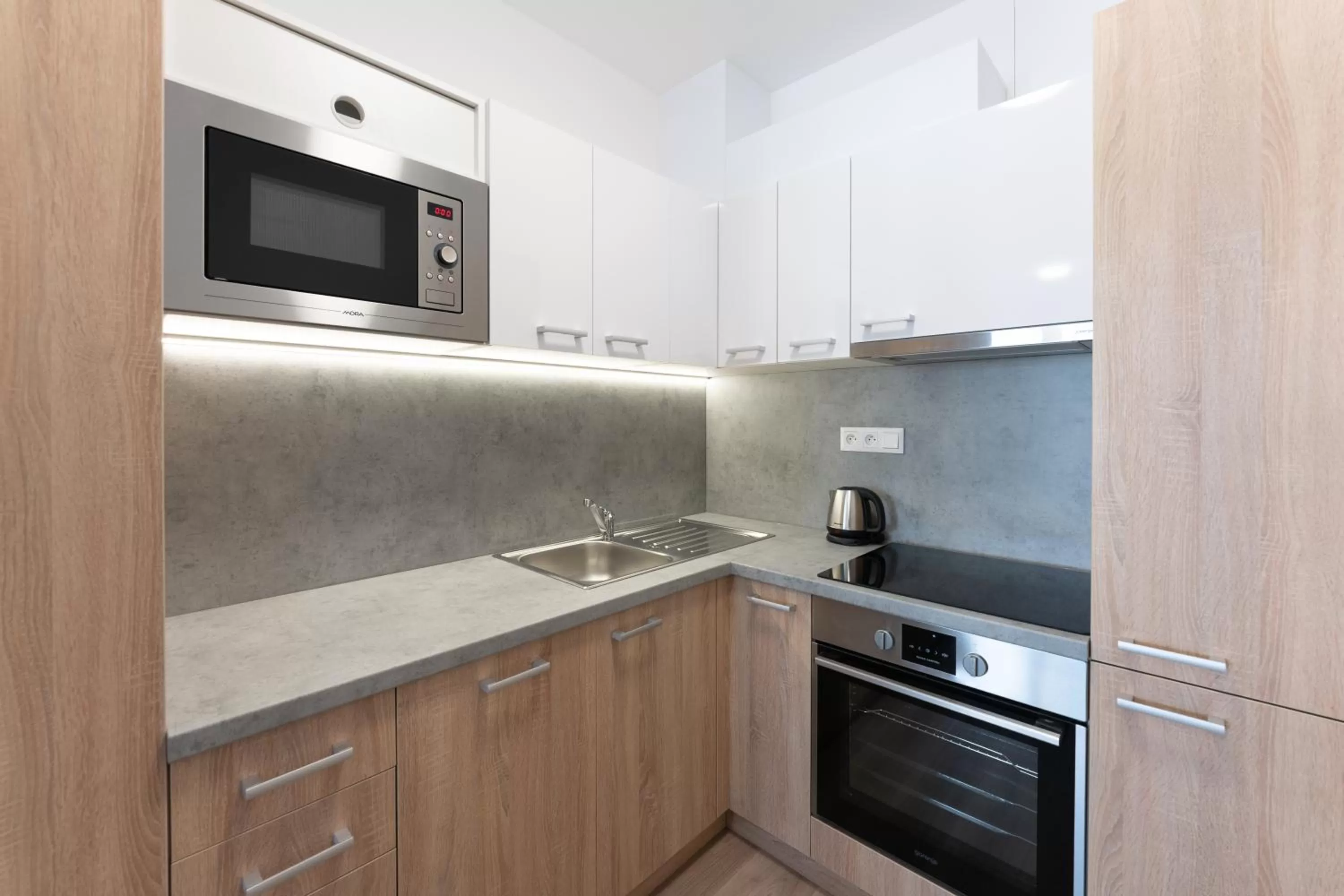 Kitchen or kitchenette in Metropolitan Star Apart Hotel