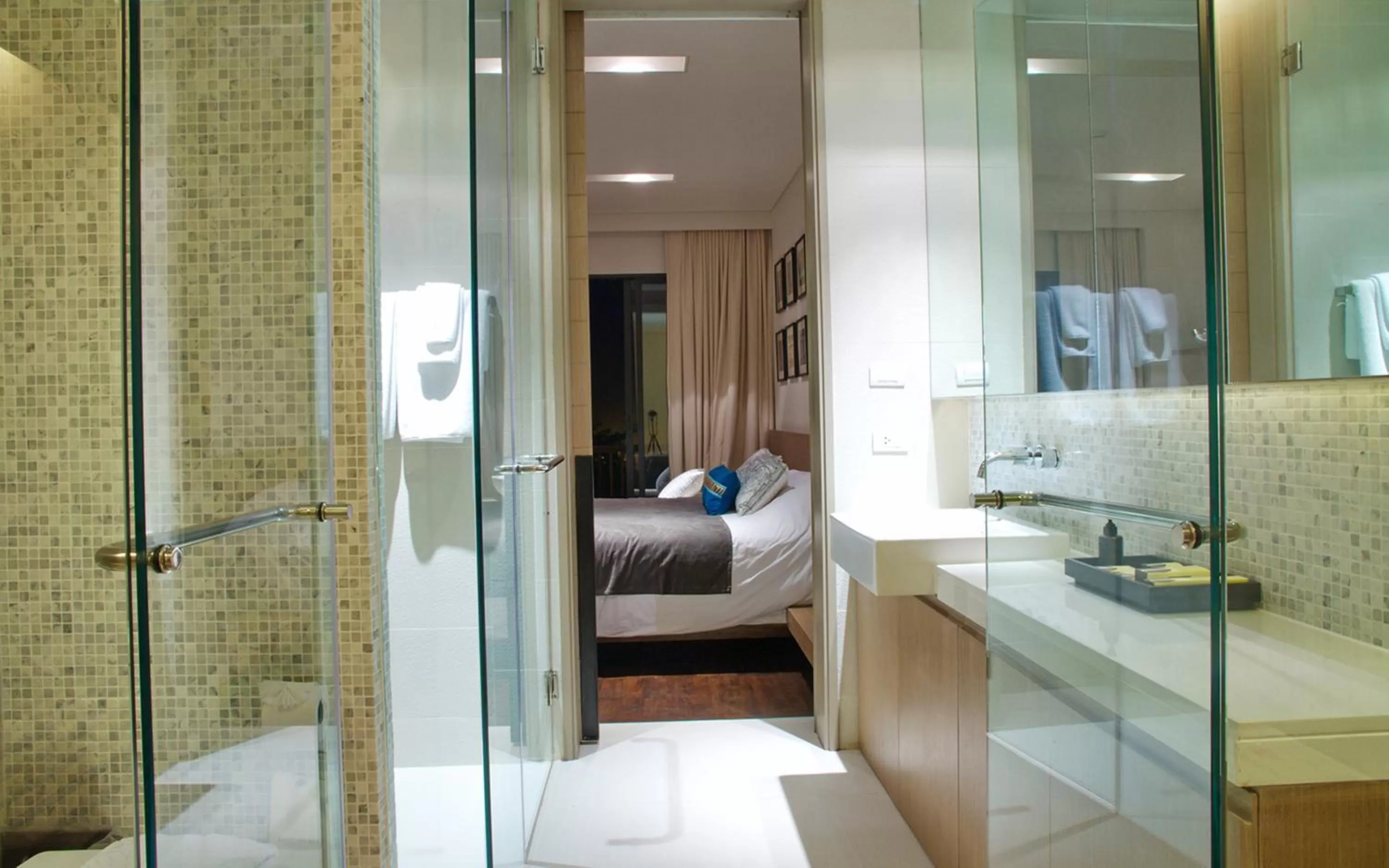 Bathroom, Bed in Veranda Chiang Mai Suite