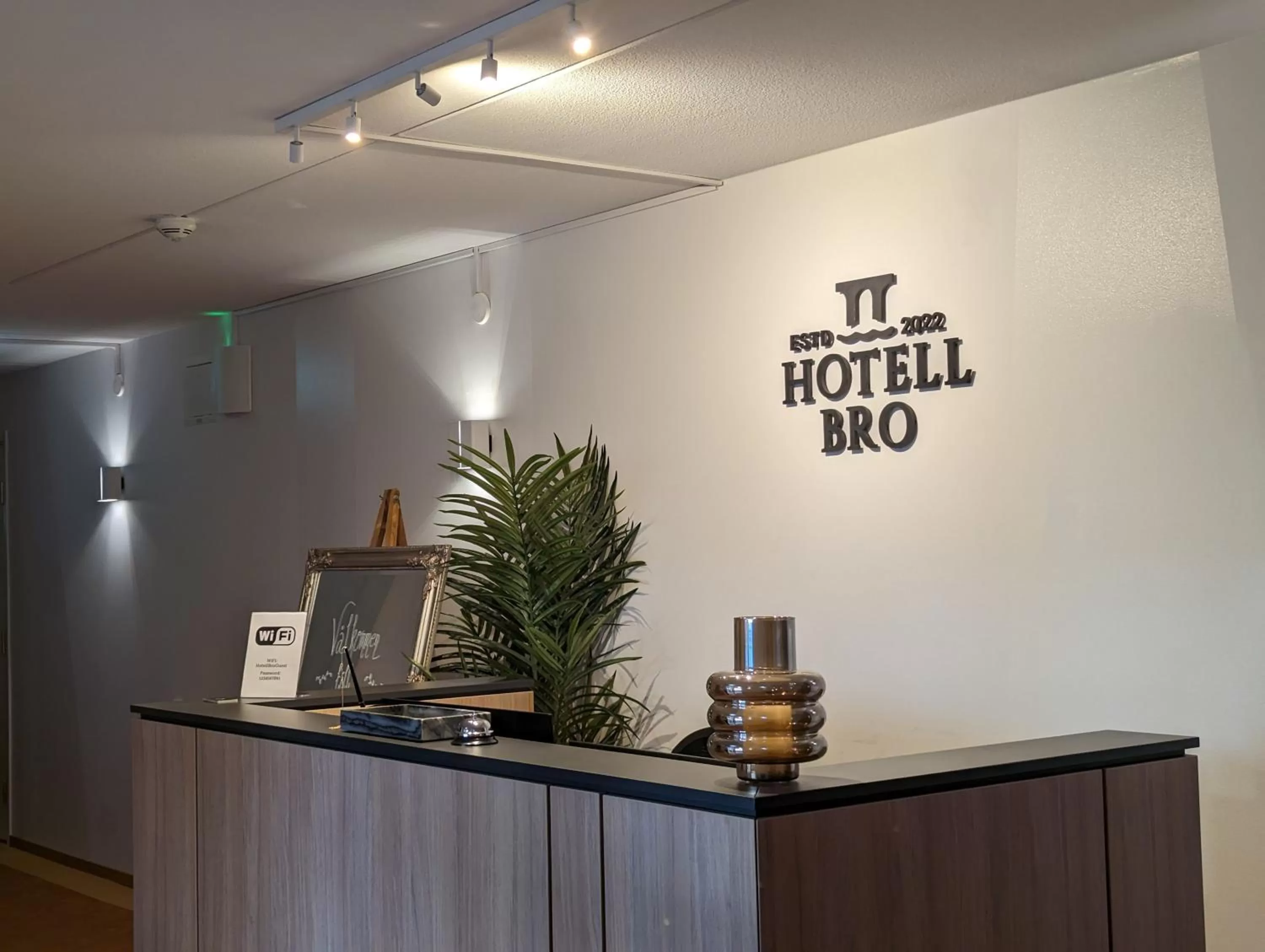 Lobby or reception in Hotell Bro