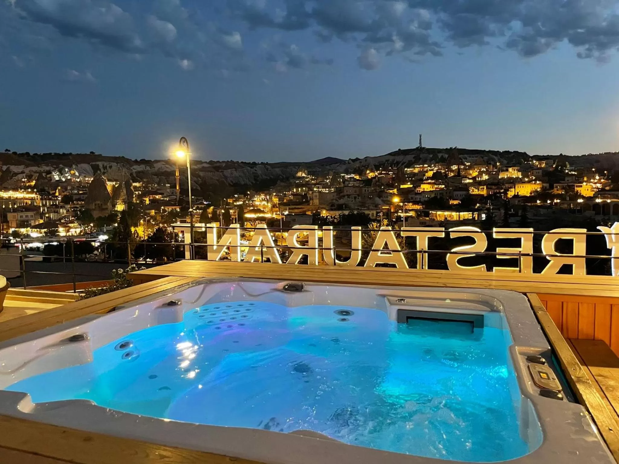 Hot Tub in Cratus Stone Palace