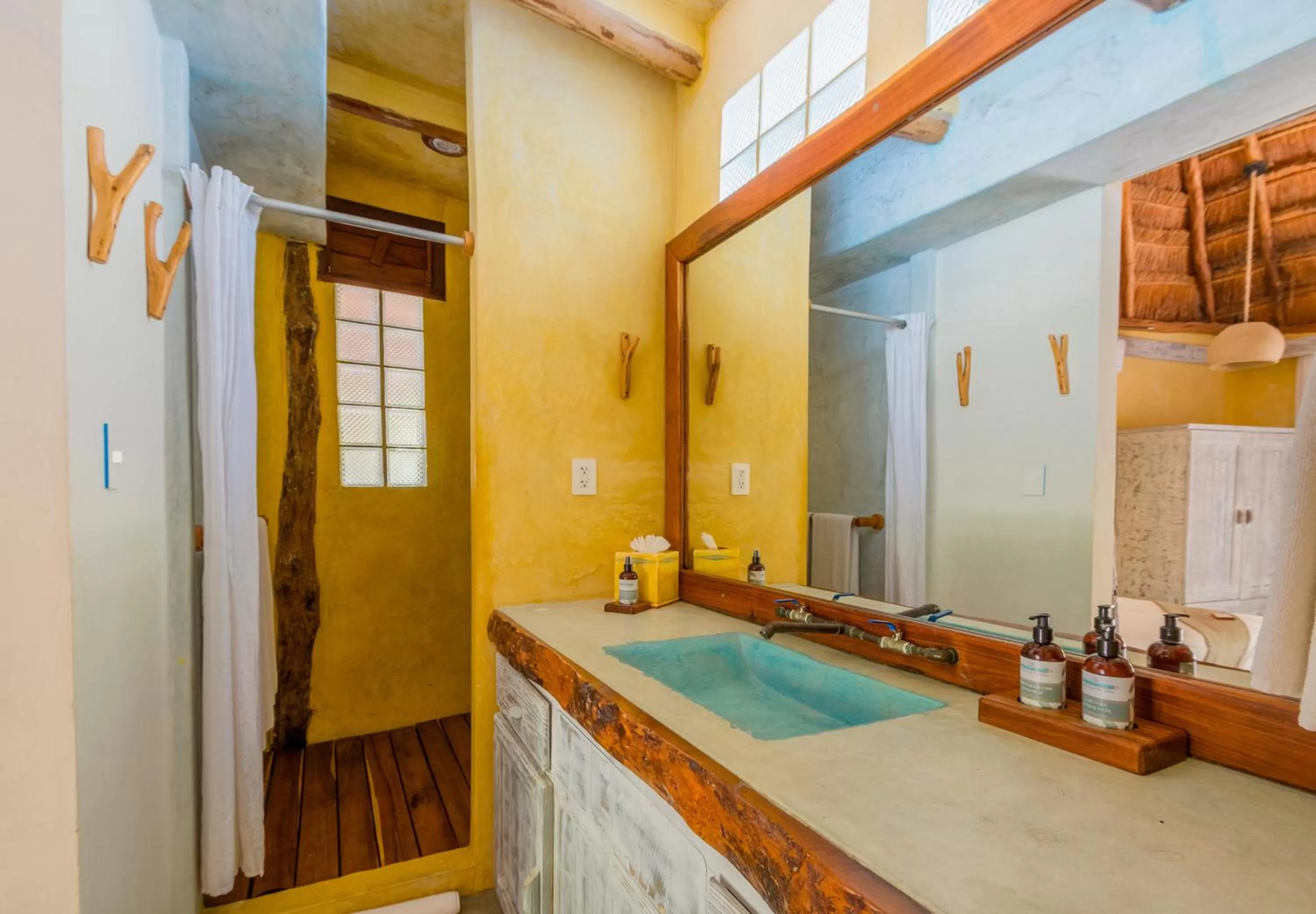 Bathroom in Villa Pescadores Tulum-Beachfront hotel by Ahau Collection