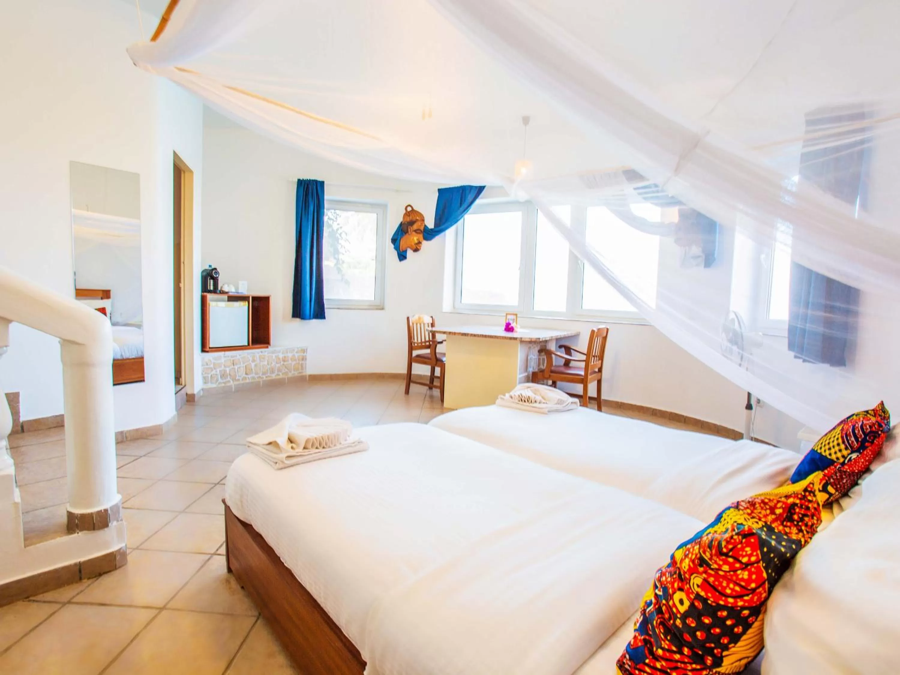 Bed in King Fisher Village Eco-Boutique Hotel