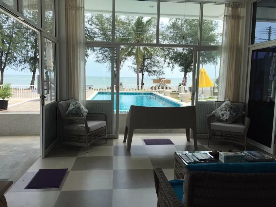 Pool View in BC Summer Beach