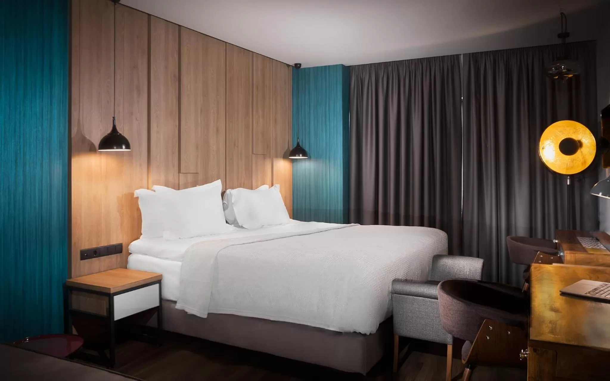 Bed in 360Degrees Pop Art Hotel