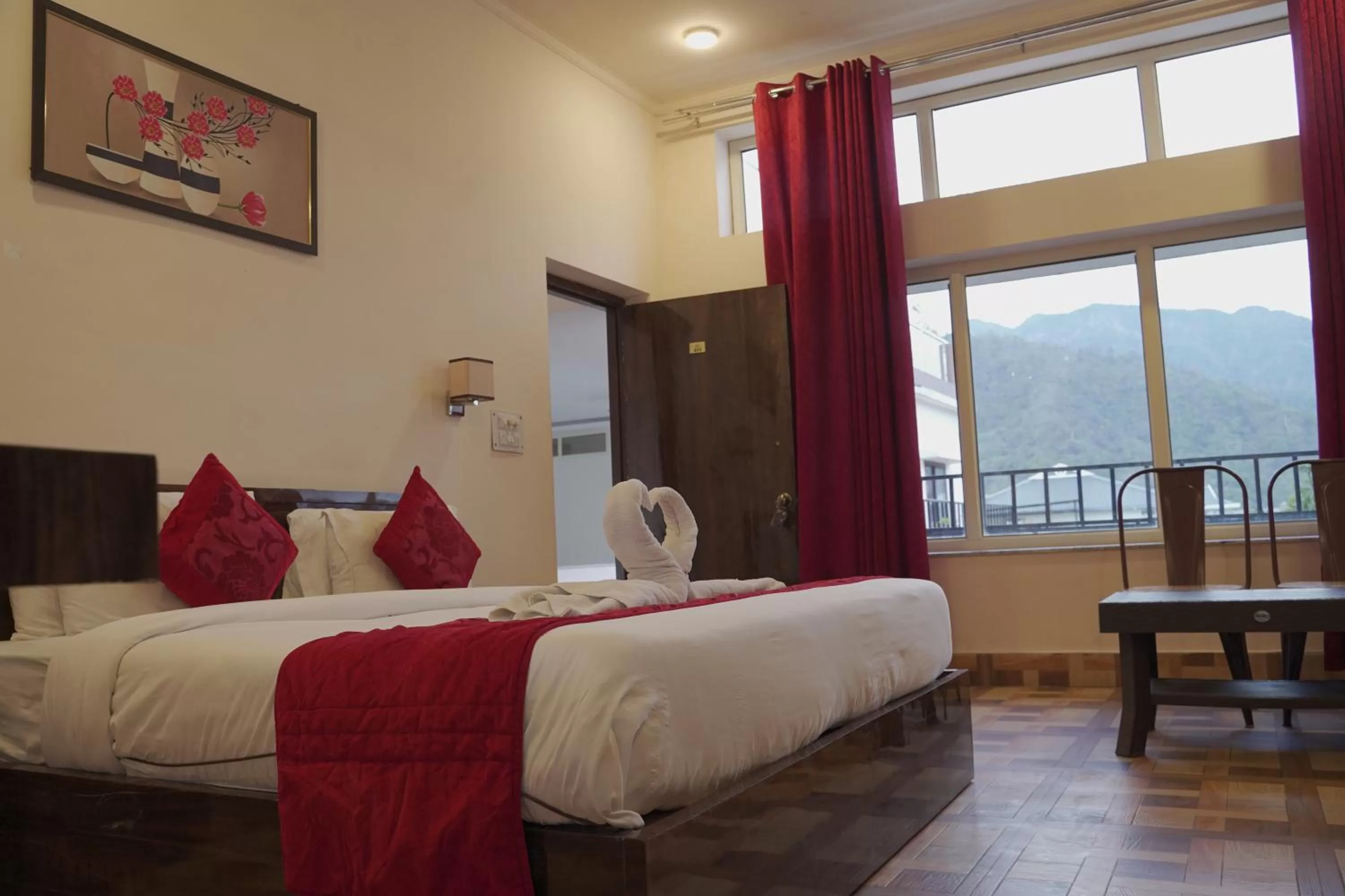 Bedroom, Bed in Indira Nikunj Rubystone Exotic