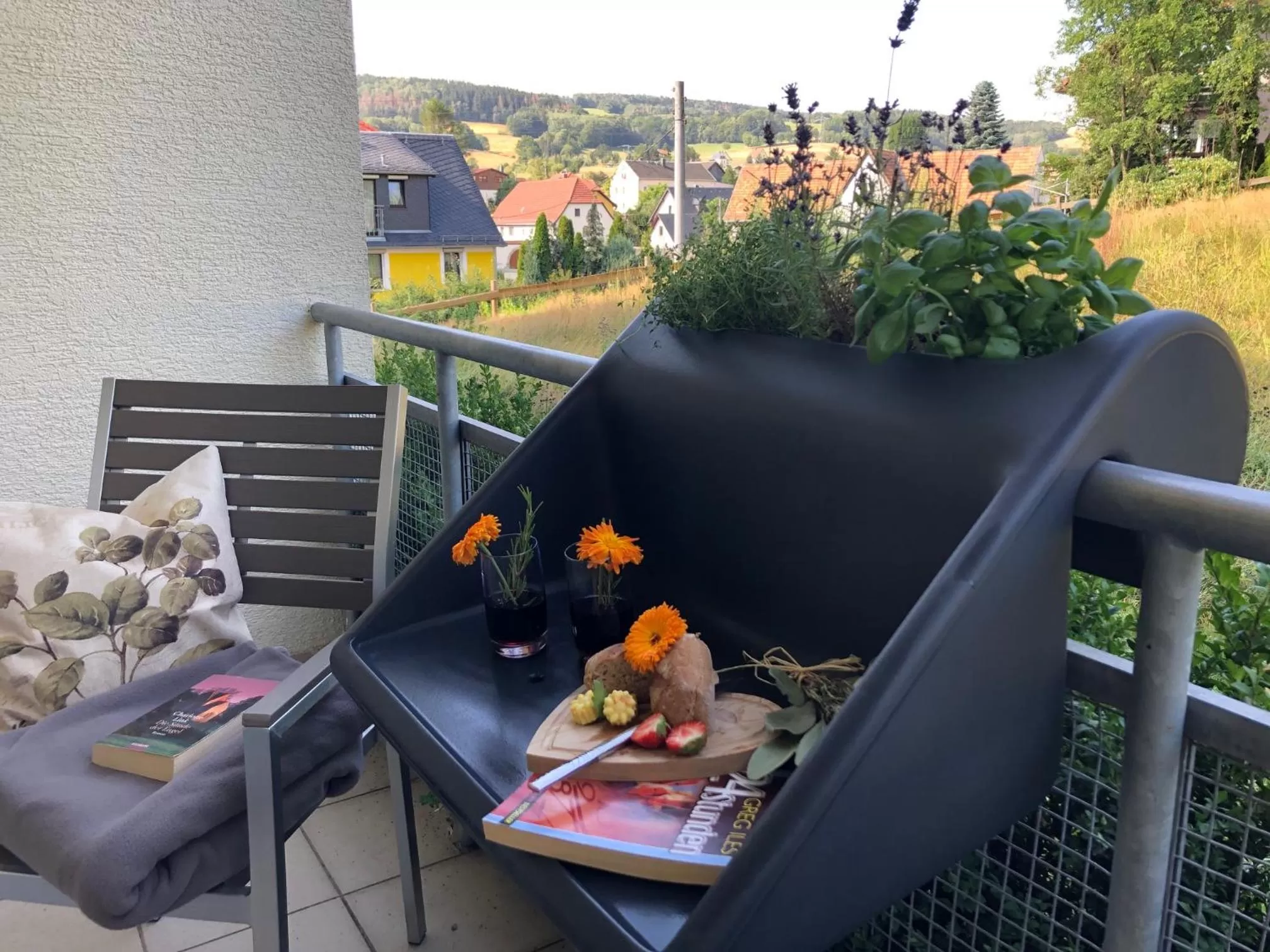 Balcony/Terrace in Landhotel Kräuterbergl Kreischa