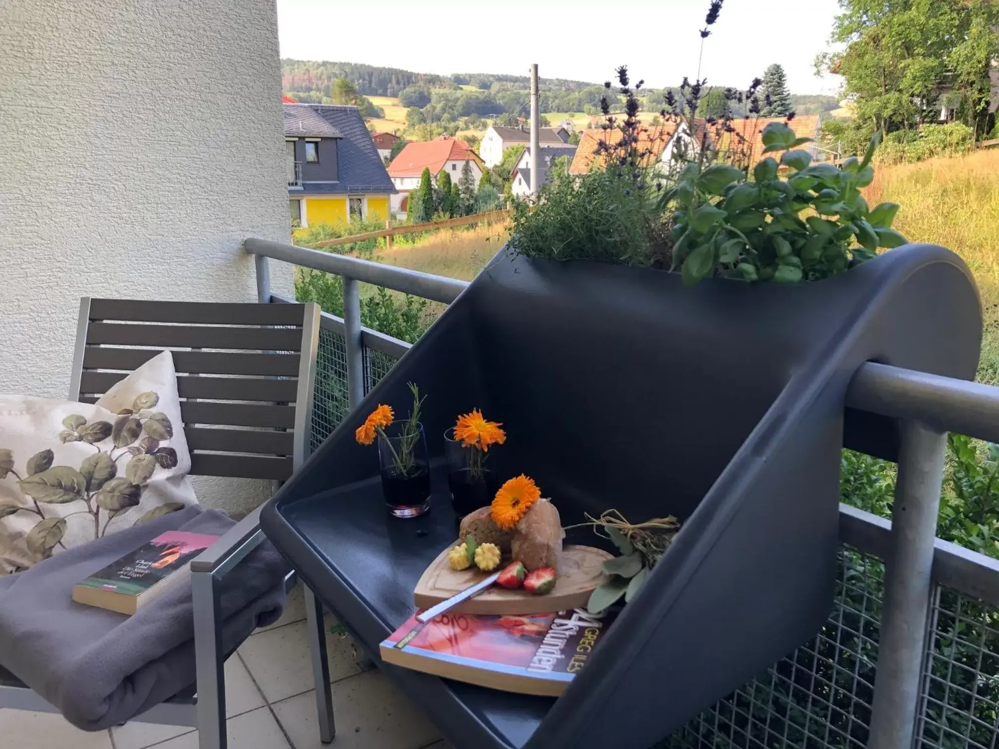 Single Room with Balcony in Landhotel Kräuterbergl Kreischa Single Room with Balcony in Landhotel Kräuterbergl Kreischa