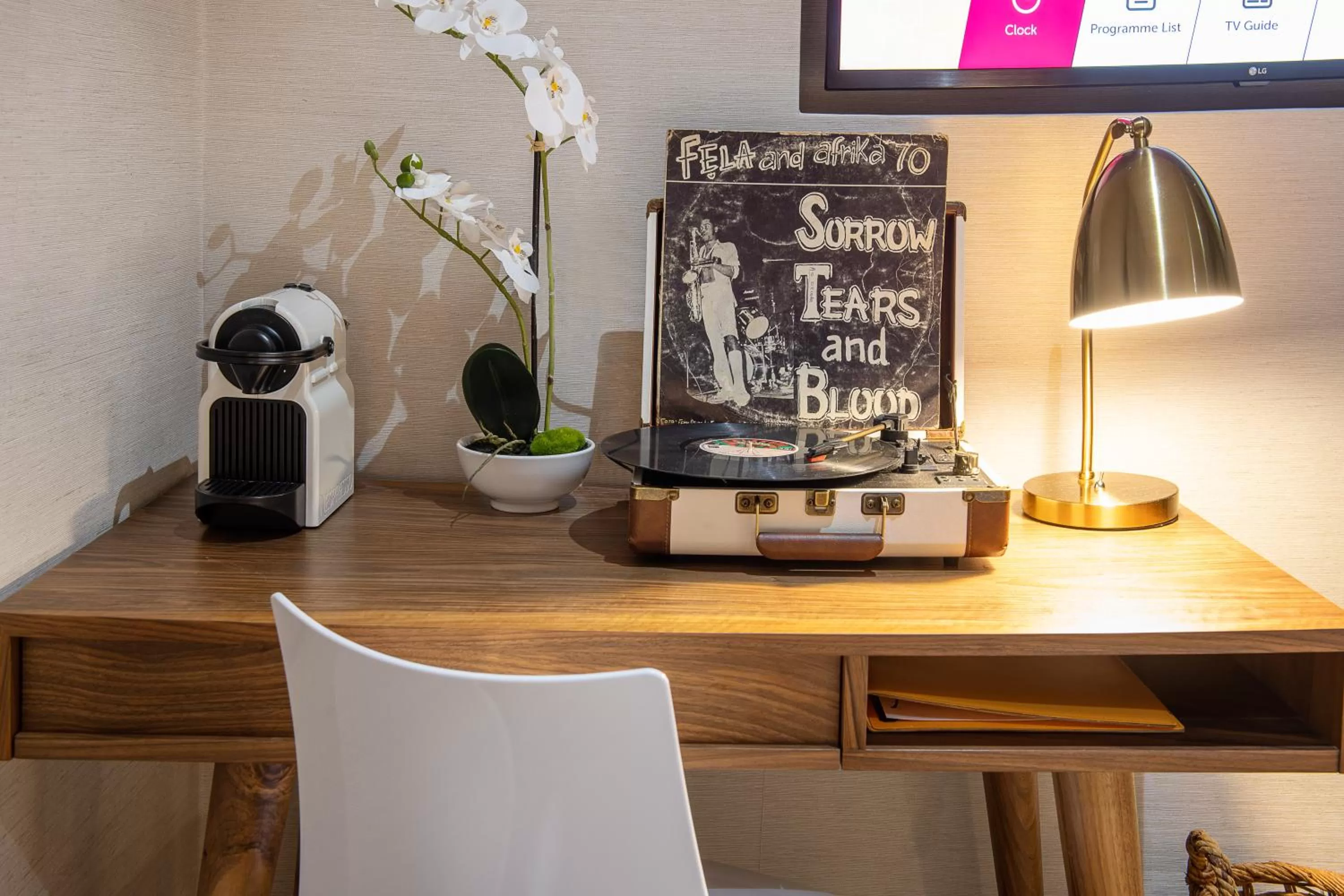 Decorative detail in The White Orchid Hotel