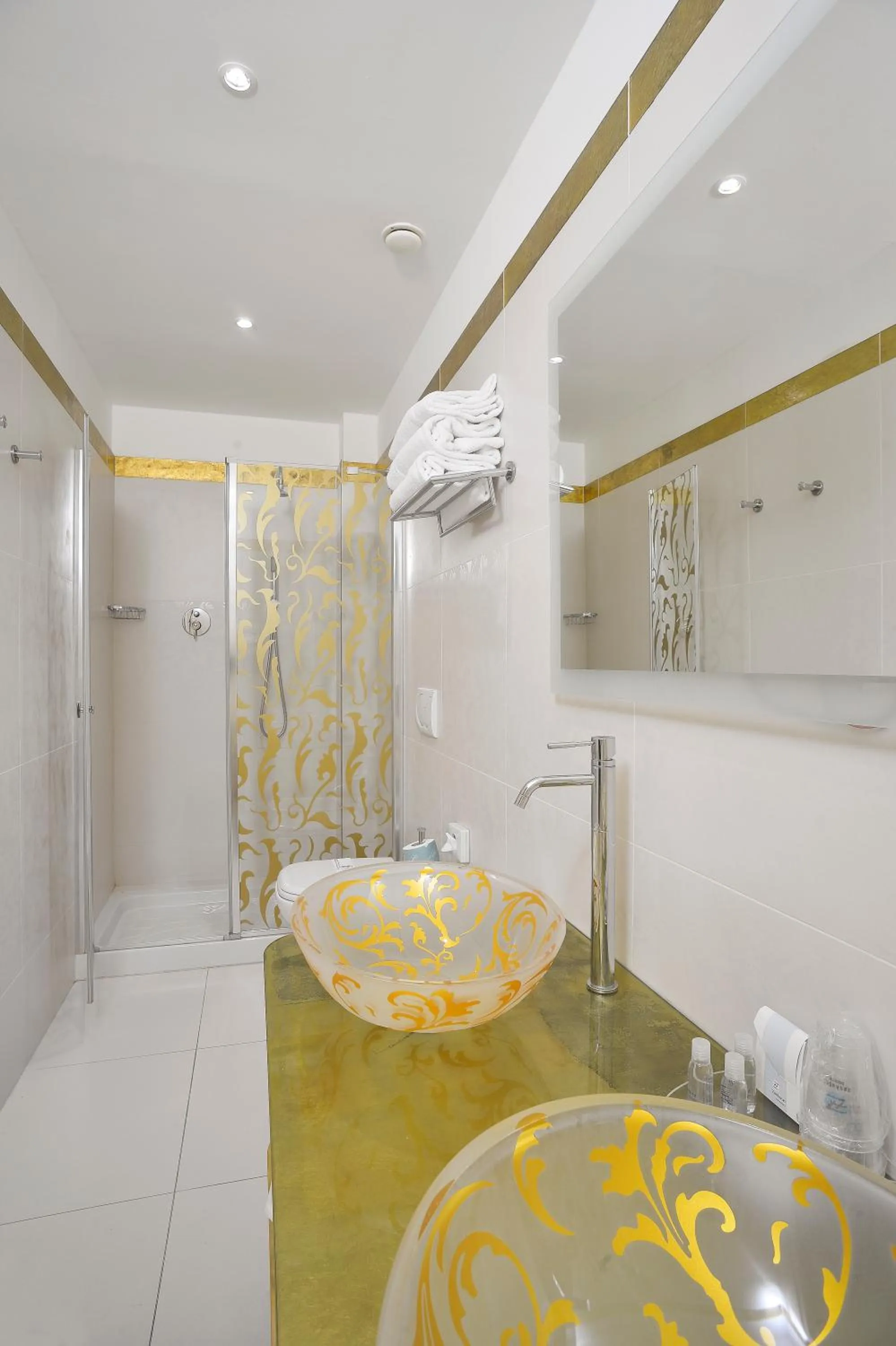 Bathroom in Zanhotel Tre Vecchi