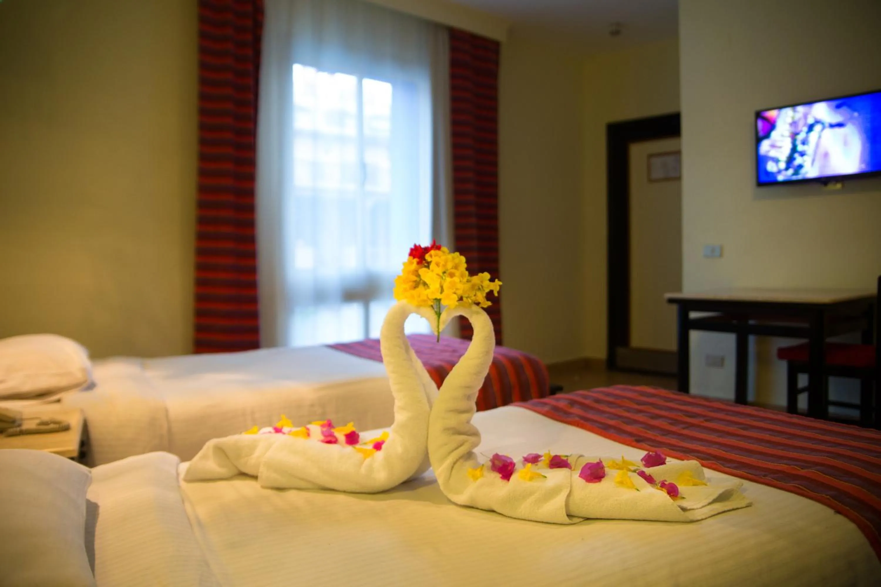 Decorative detail, Bed in Naama Blue Hotel