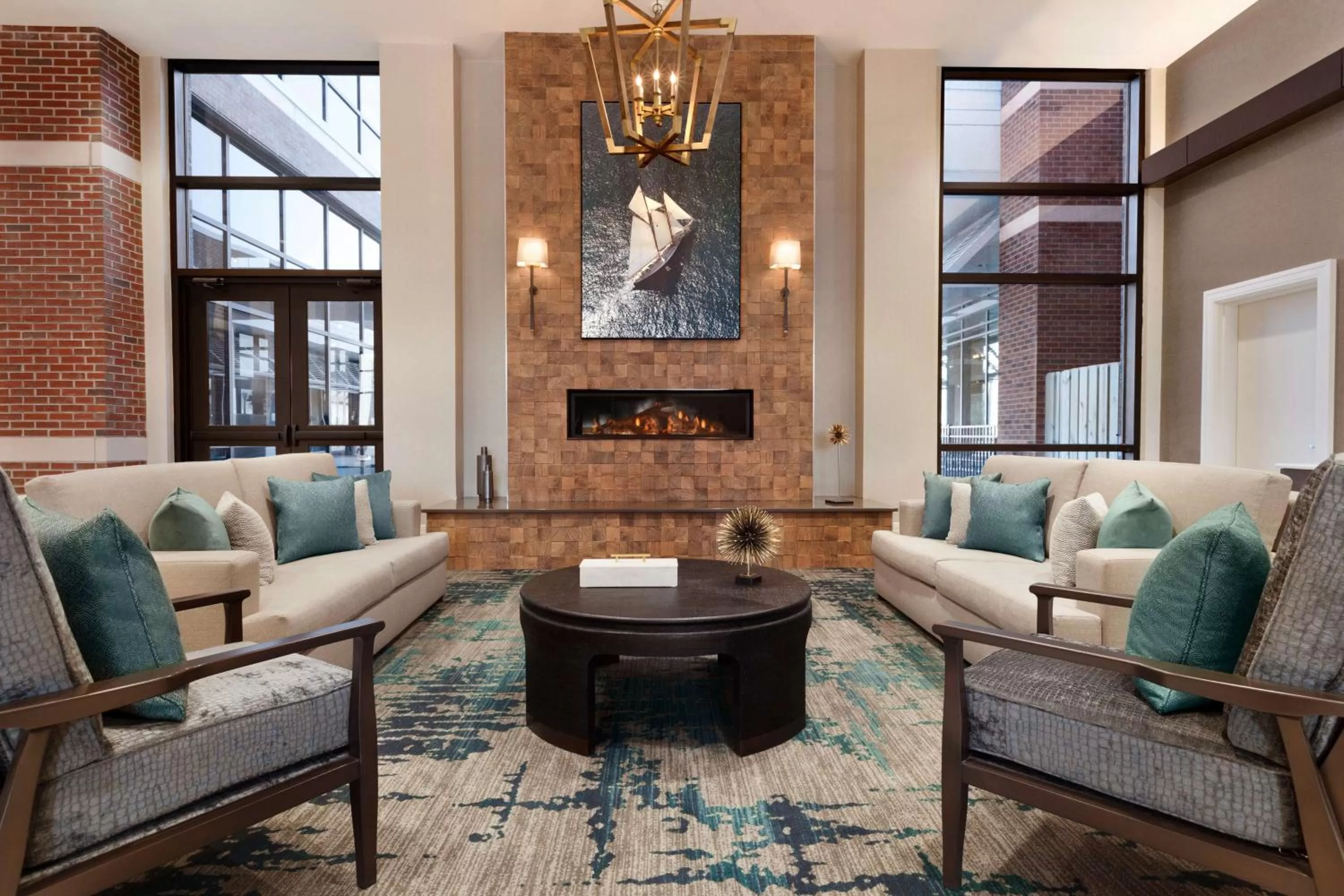 Lobby or reception in Embassy Suites By Hilton Wilmington Riverfront
