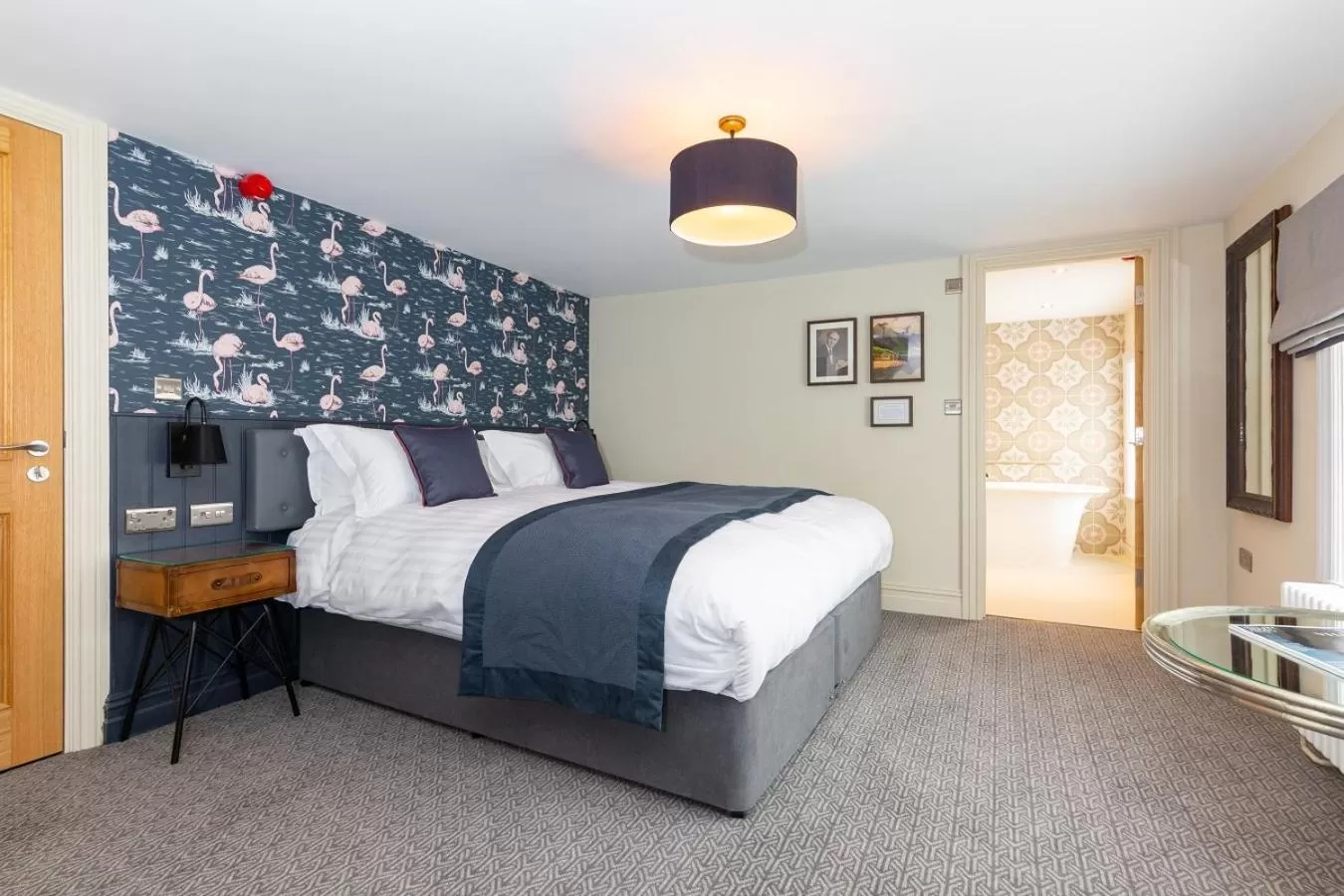 Bed in The Old Cock Inn