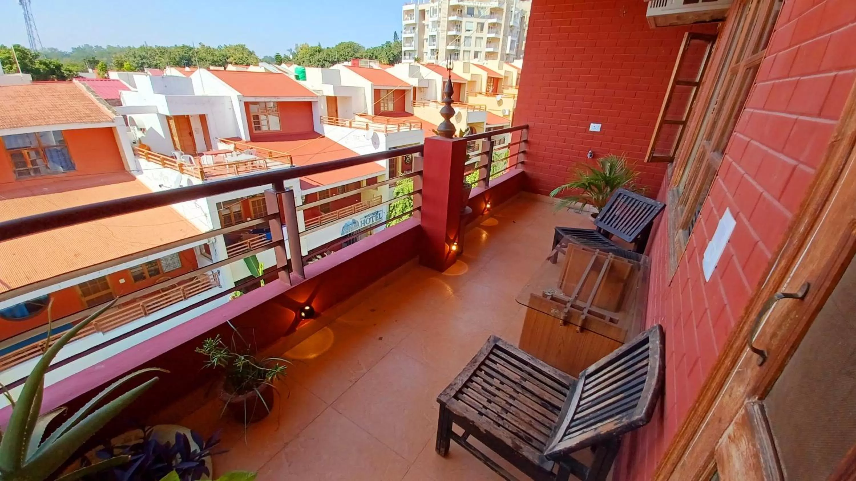 Balcony/Terrace in Ganga Vatika Boutique Hotel, Rishikesh