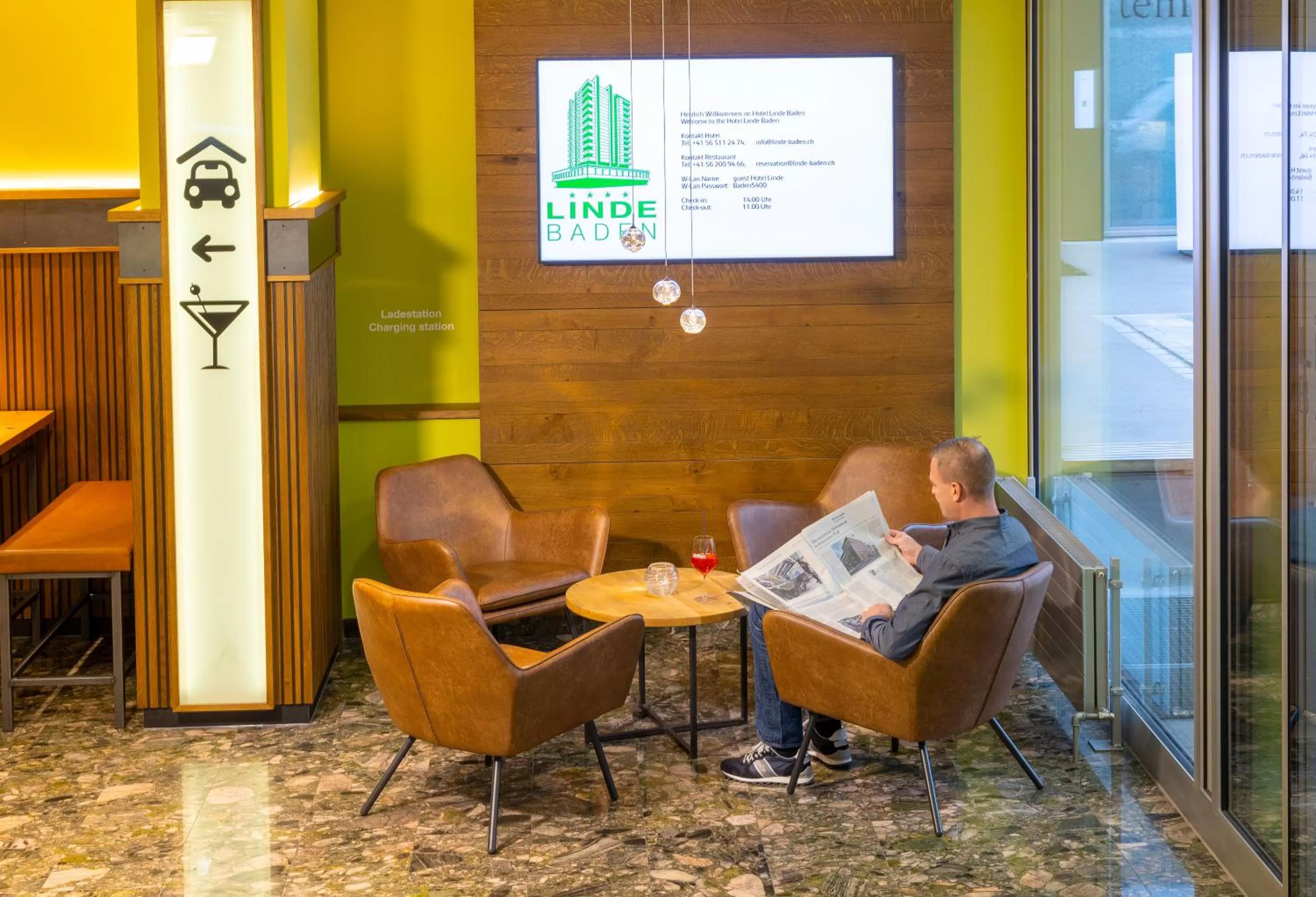 Lobby or reception in Hotel Linde - 24h Self Check-in